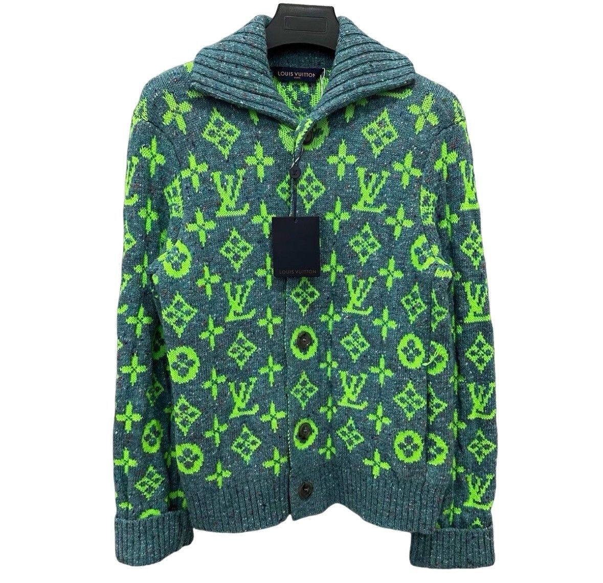 Louis Vuitton Louis Vuitton Neon Monogram Knit Jacket Size S Size US S / EU 44-46 / 1 - 1 Thumbnail