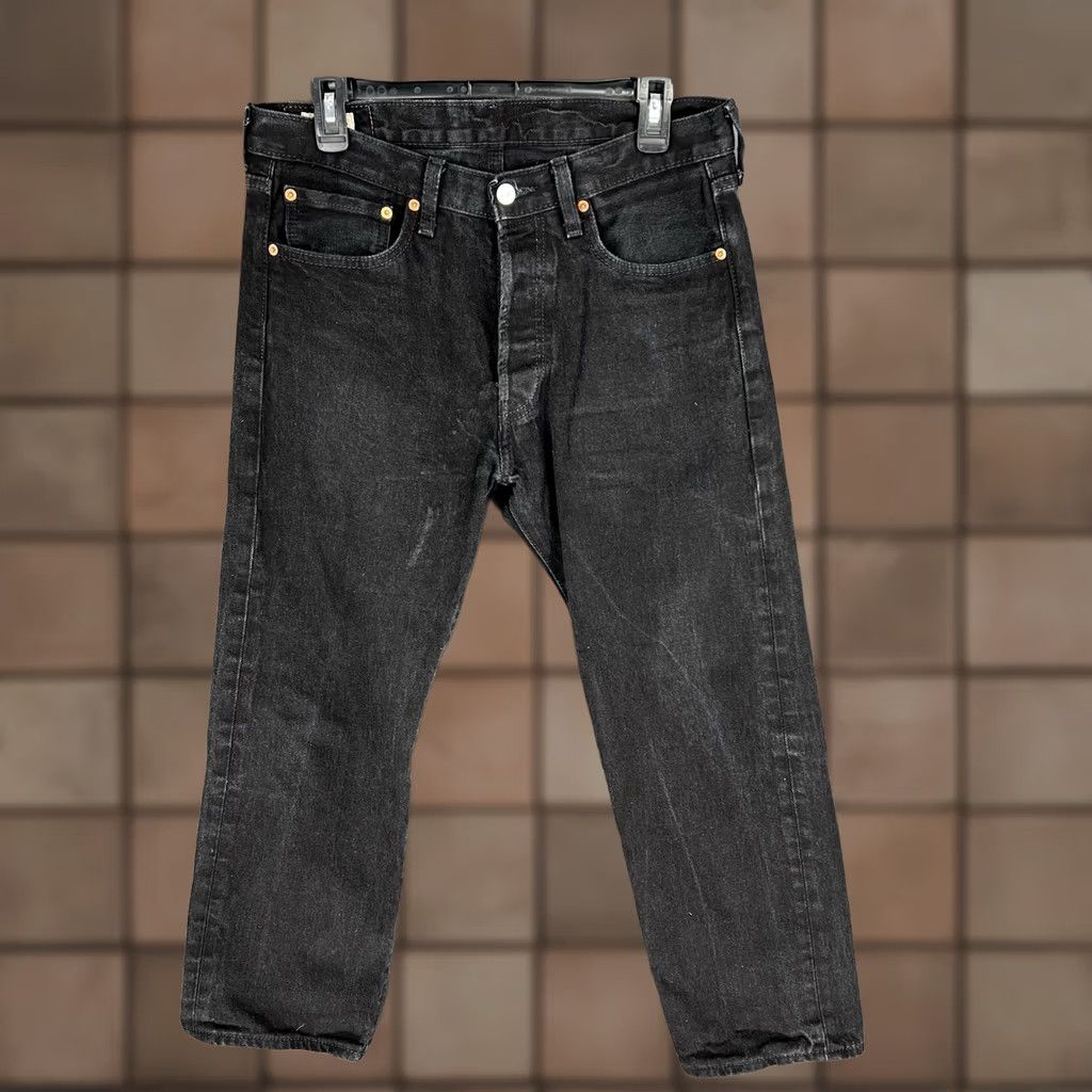 Levi's VINTAGE Levi’s 501 Denim Jeans Buttonfly 32x30 Black Size US 32 / EU 48 - 1 Thumbnail