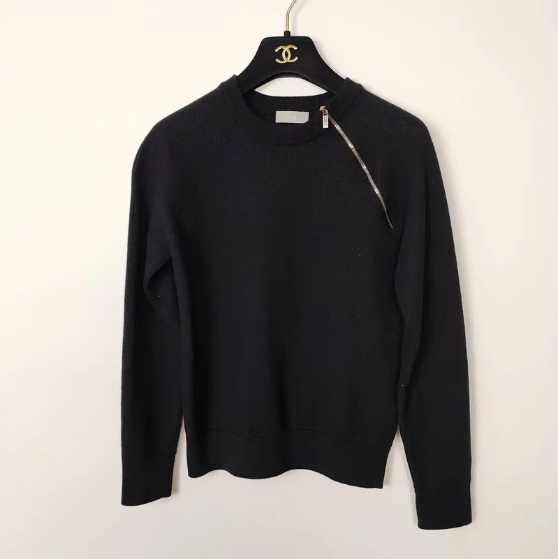 Dior Dior Black Wool Women's Pullover Sweater 0089 Size XS / US 0-2 / IT 36-38 - 1 Thumbnail