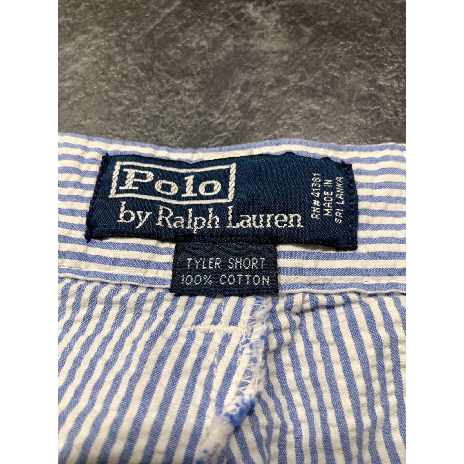 Polo Ralph Lauren VINTAGE Polo Ralph Lauren Mens Shorts Seersucker Cotton Blue White Stripe Summer Size 38 Casual Size US M / EU 48-50 / 2 - 3 Thumbnail
