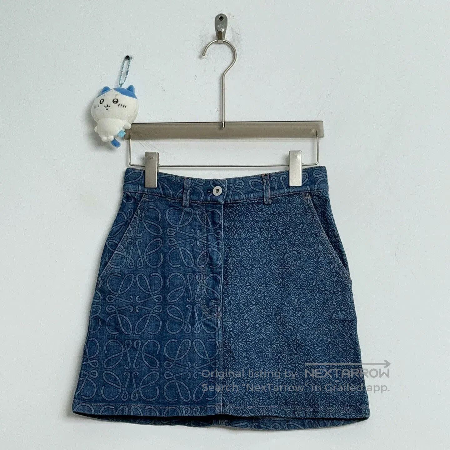 Loewe Loewe Embroidered Logo Denim Mini Skirt. Size 33" - 1 Thumbnail