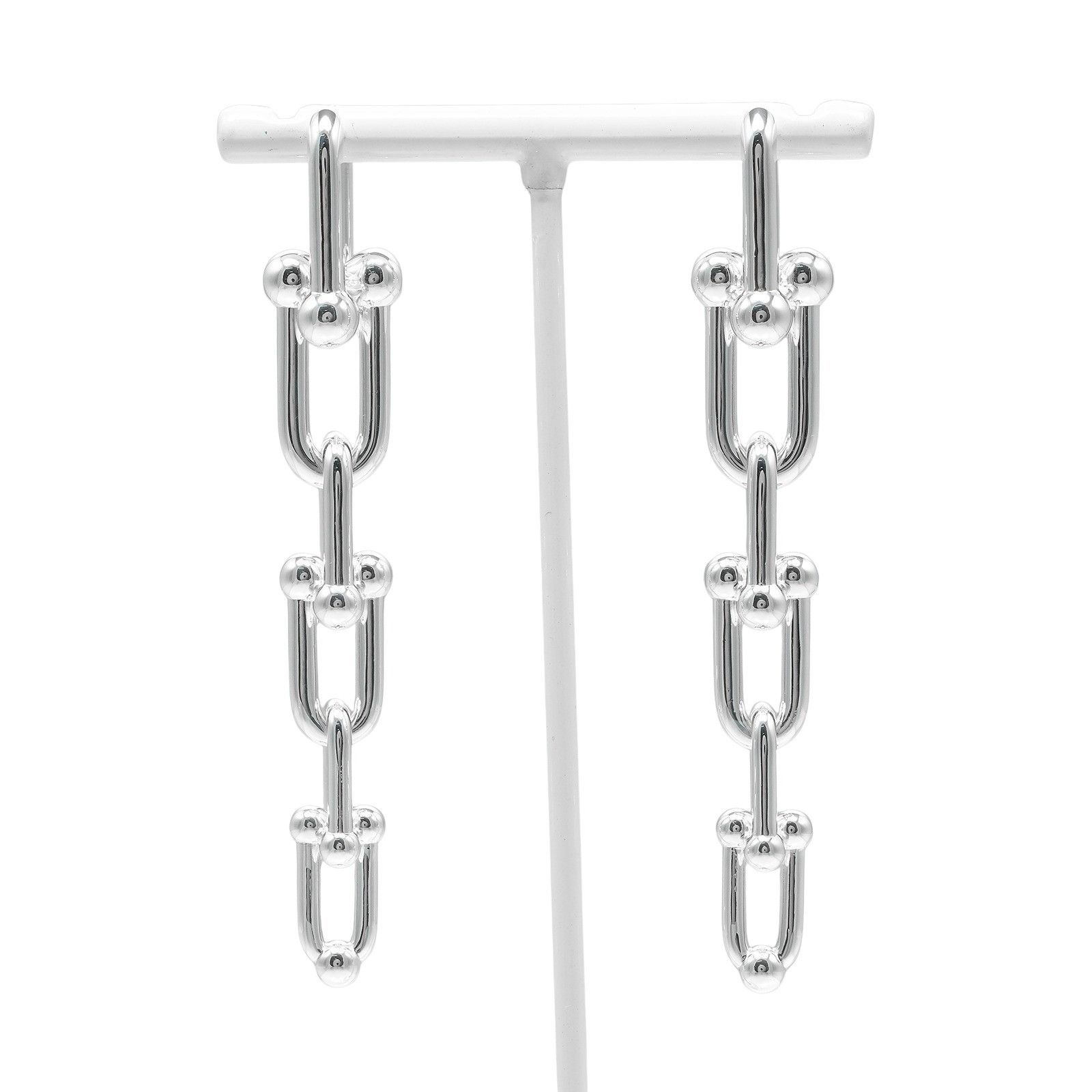 Tiffany & Co. Tiffany & Co. Tiffany HardWear Graduated Link Silver 925 Earrings Metal Earrings Size ONE SIZE - 1 Thumbnail