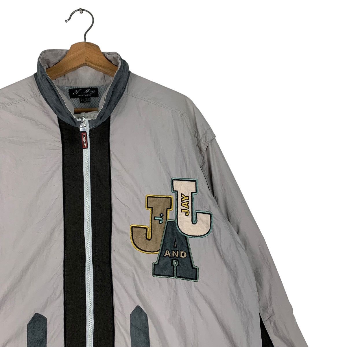 Japanese Brand J. AND JAY Wide Villege Big Logo Light Jacket #0896-C40 Size US L / EU 52-54 / 3 - 8 Thumbnail