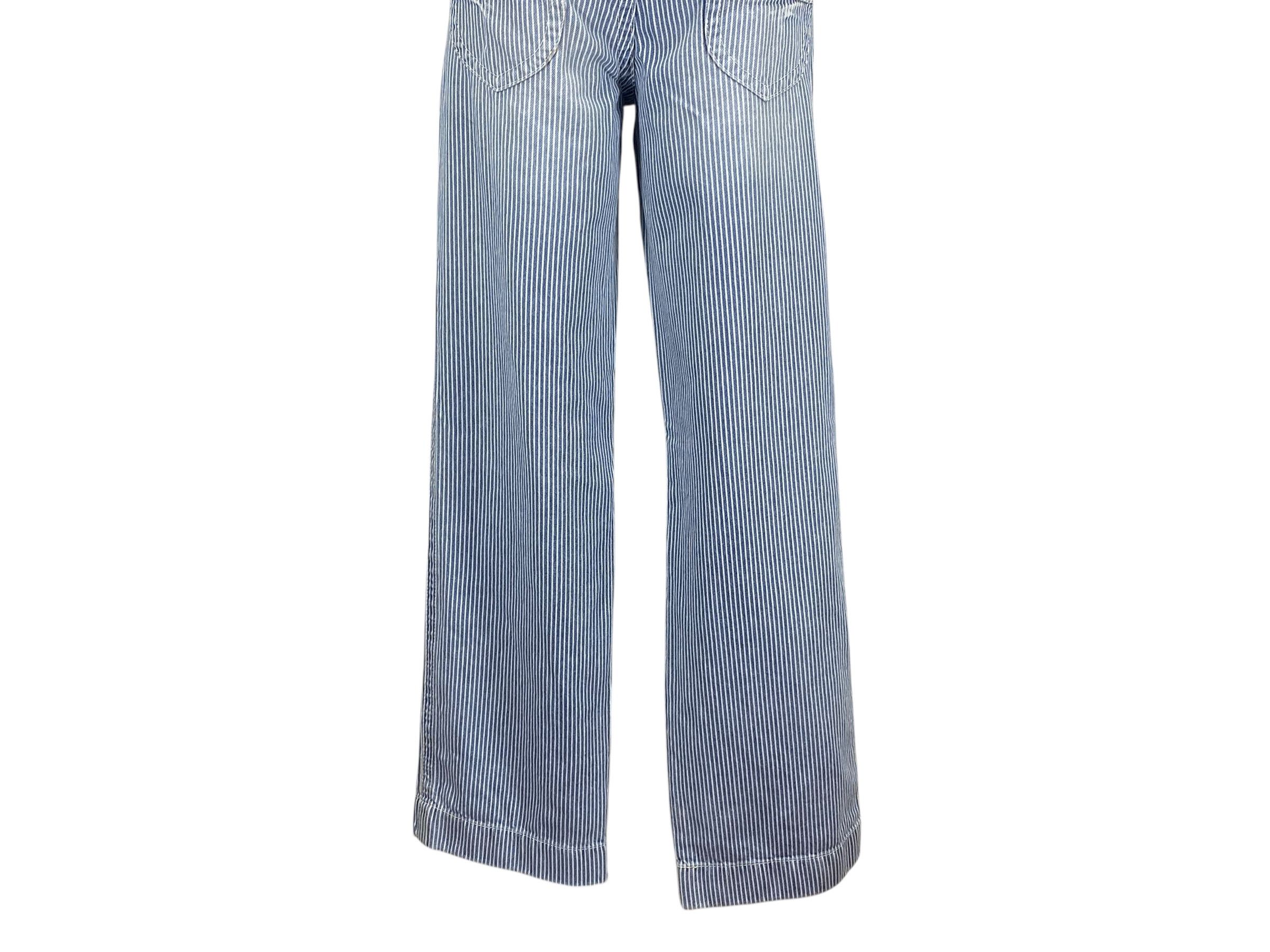Japanese Brand Sasson Jeans Stripes Pants Workwear Size 30" / US 8 / IT 44 - 5 Thumbnail
