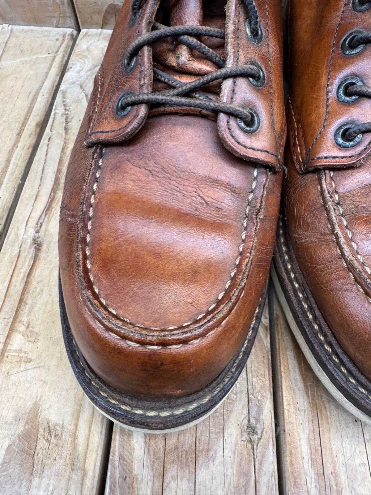 Red Wing Red Wing 1907 Copper Rough Brown Boots US 8 D |UK 7 | EUR 41 Size US 8 / EU 41 - 4 Thumbnail