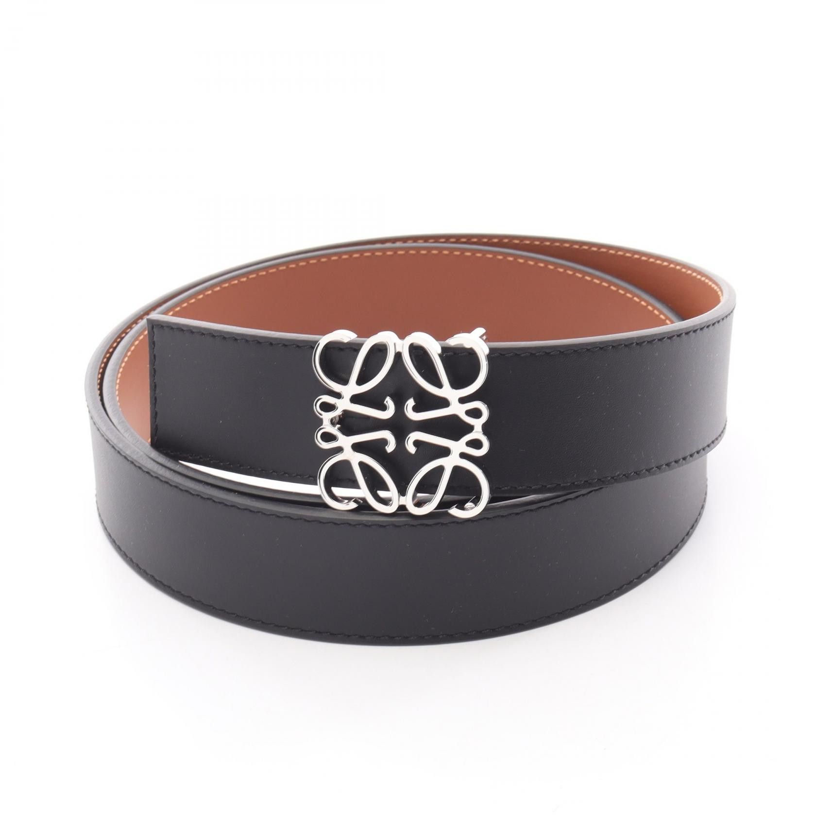 Loewe Loewe Loewe Anagram Leather Belt Leather Belt E821Z20X02155585 DUTY FREE for USA Size ONE SIZE - 1 Thumbnail
