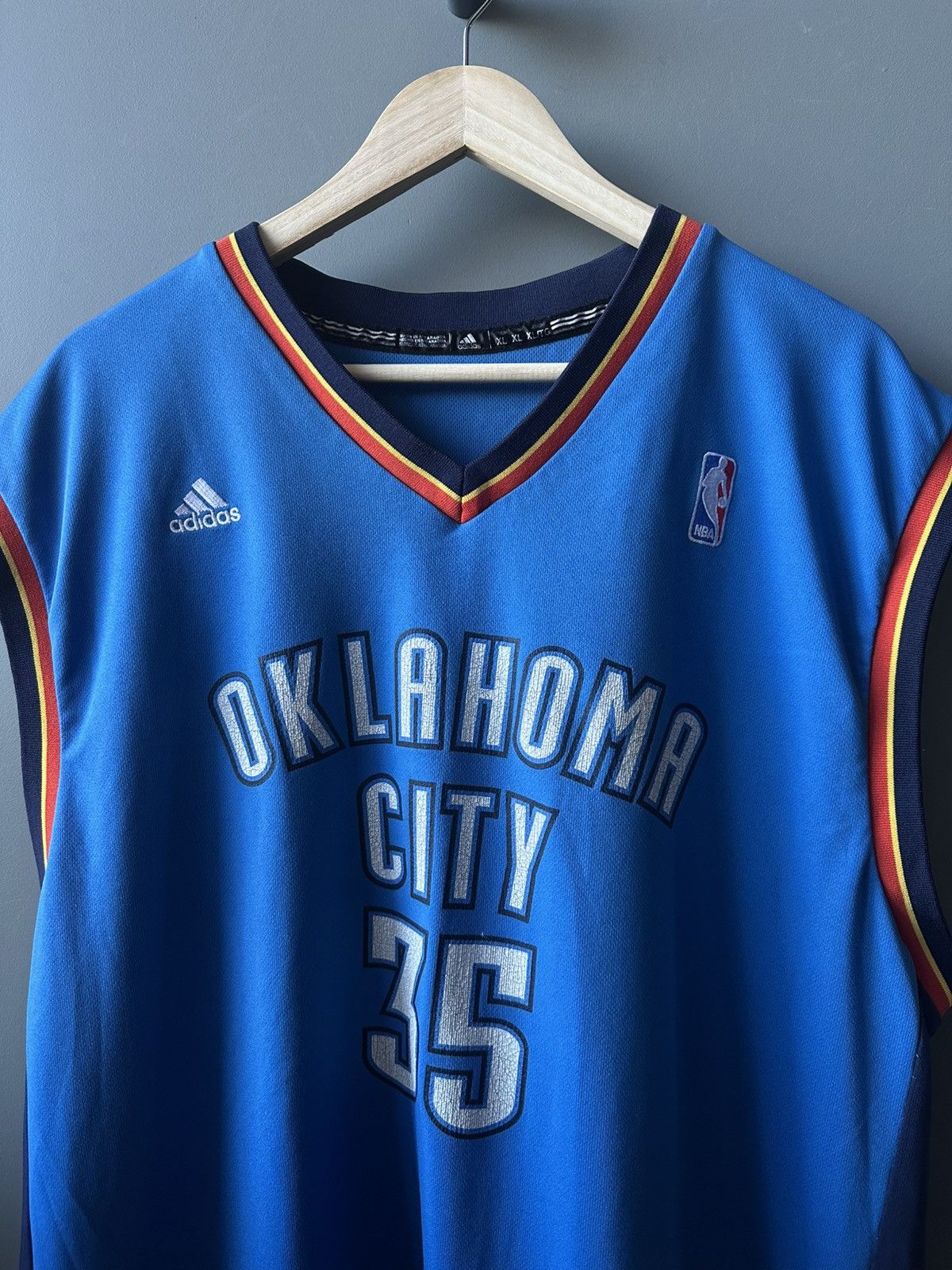 Adidas Adidas NBA Oklahoma Durant Jersey Size US XL / EU 56 / 4 - 2 Thumbnail