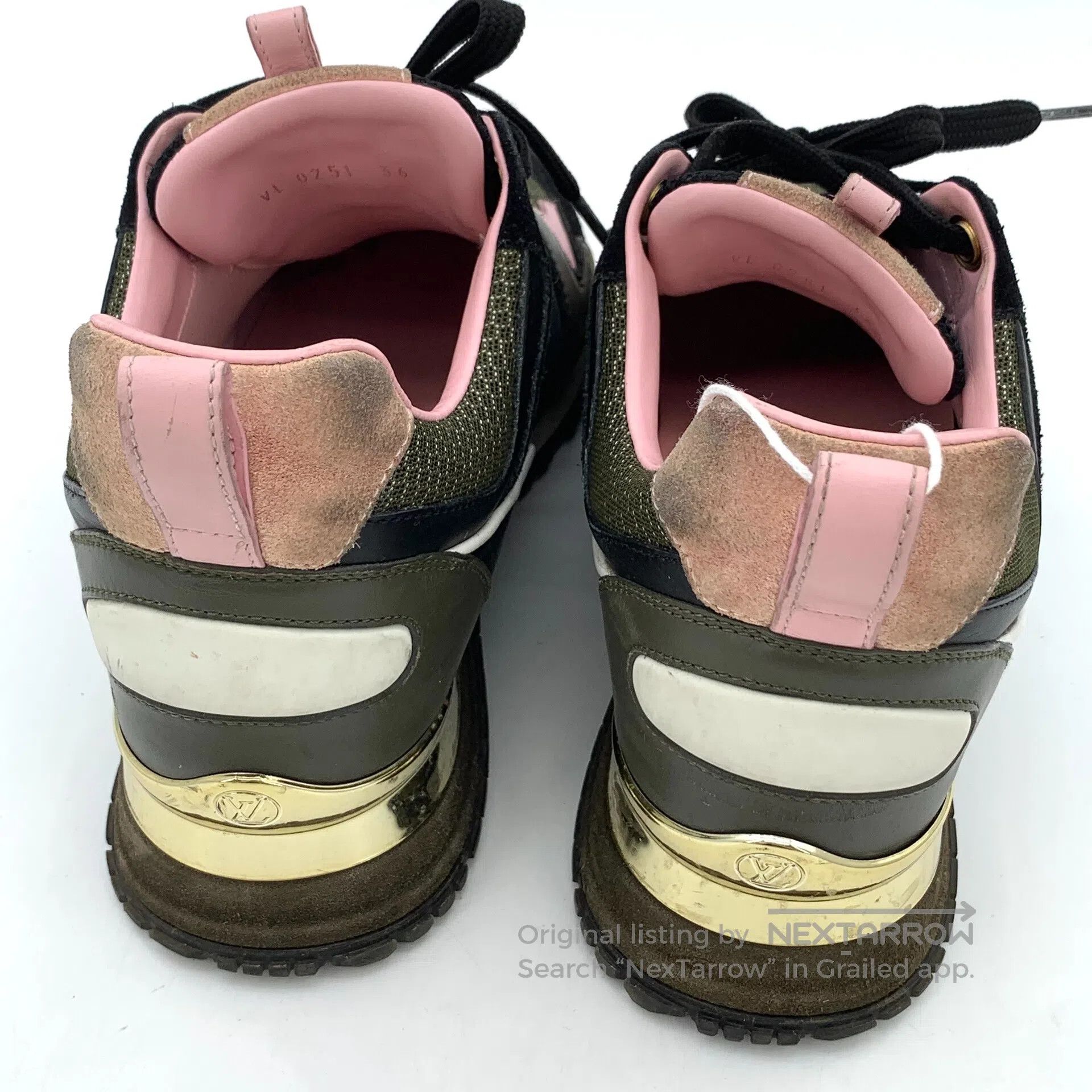 Louis Vuitton Louis Vuitton Black logo tie-up casual flat sneakers| Size US 5.5 / IT 35.5 - 8 Thumbnail