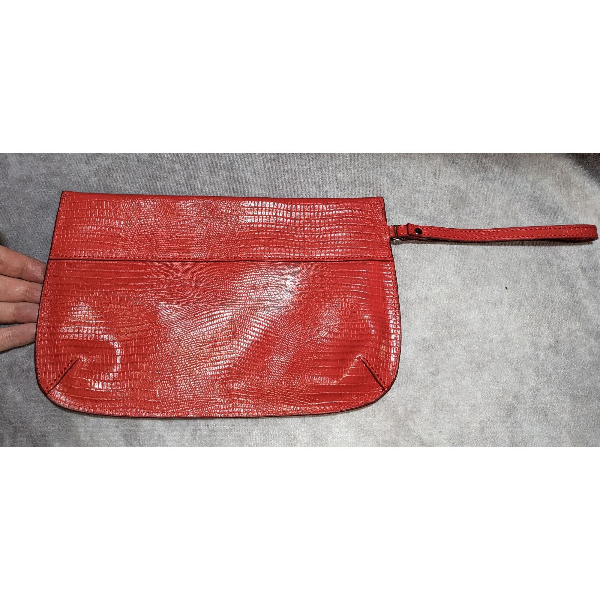 Other Prune Red Bovine Leather Wristlet Pouch Size ONE SIZE - 3 Thumbnail