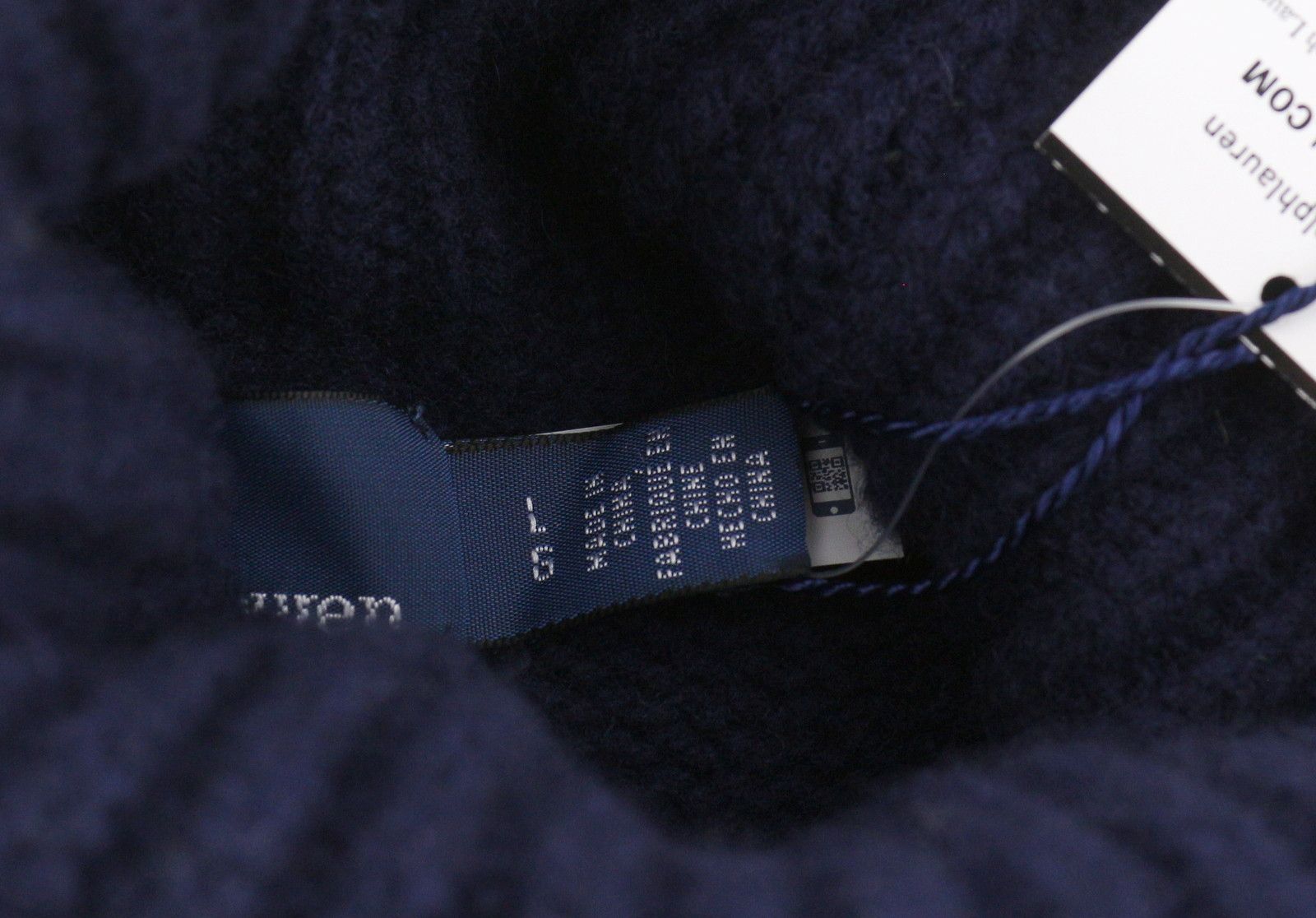 Ralph Lauren BLUE L Wool Cashmere Tight Knit Pullover 86940 Size US L / EU 52-54 / 3 - 6 Thumbnail
