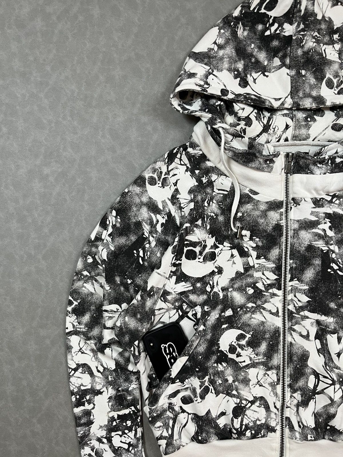 Japanese Brand Heaven and earth skull zip hoodie Size US M / EU 48-50 / 2 - 9 Thumbnail