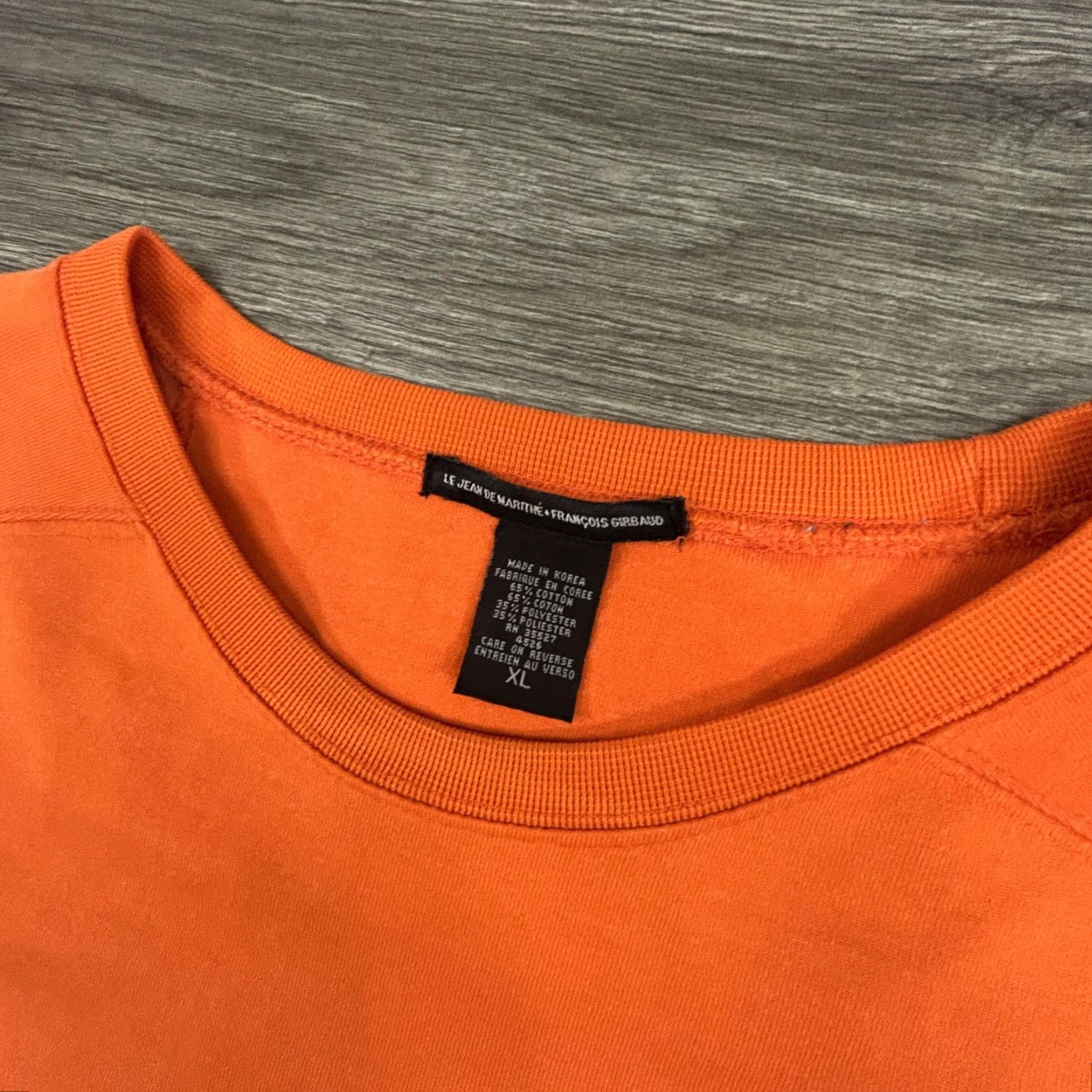 Vintage VINTAGE Marithé François Girbaud Shirt Mens XL Orange 38 Double Sided Graphic Jersey Y2K 90s Crew Neck Short Sleeve Graphic Print Size US XL / EU 56 / 4 - 4 Thumbnail