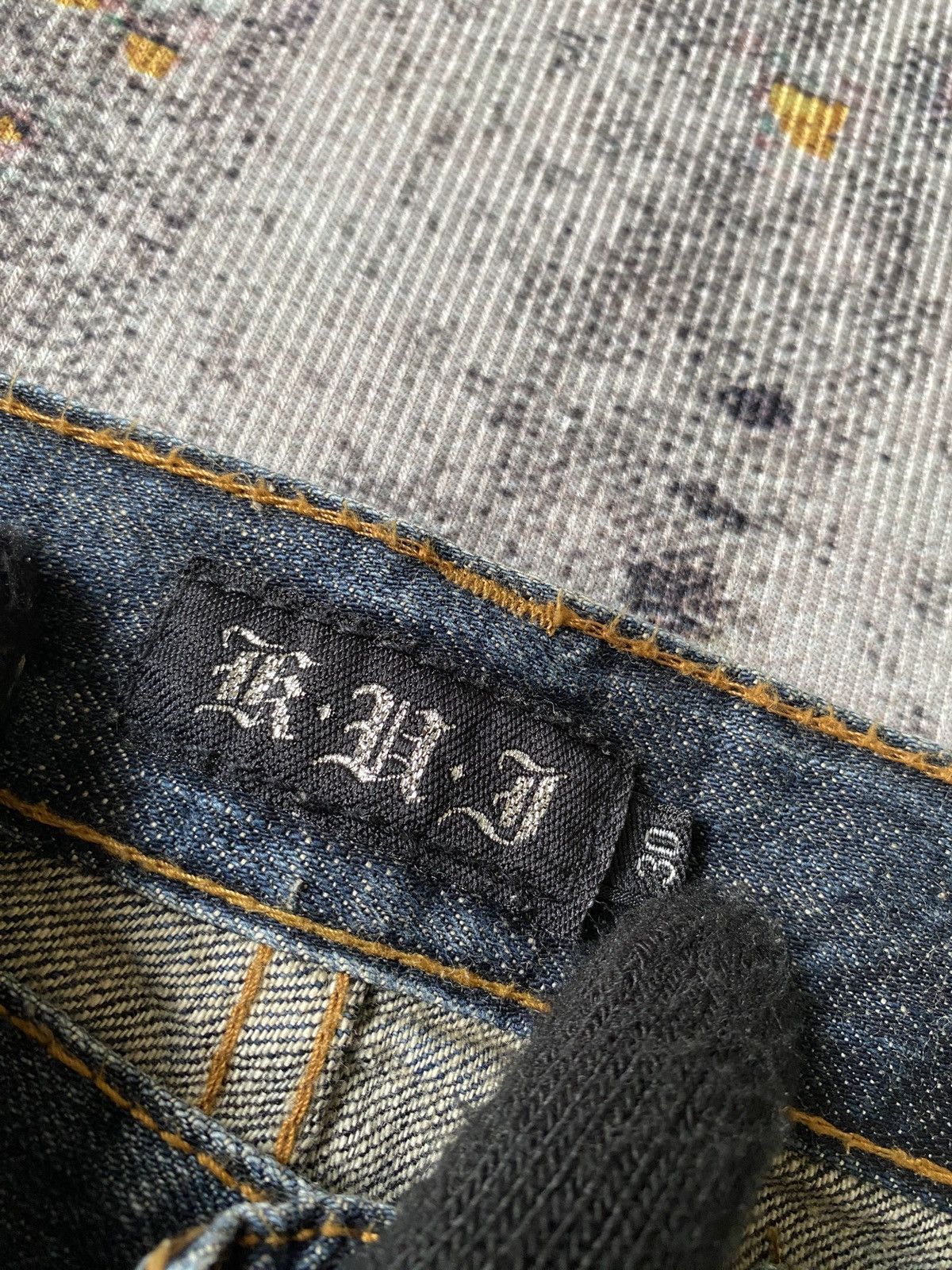 Tornado Mart KUI Claws Mark Honeycomb Distressed Flare Jeans Size US 30 / EU 46 - 20 Thumbnail