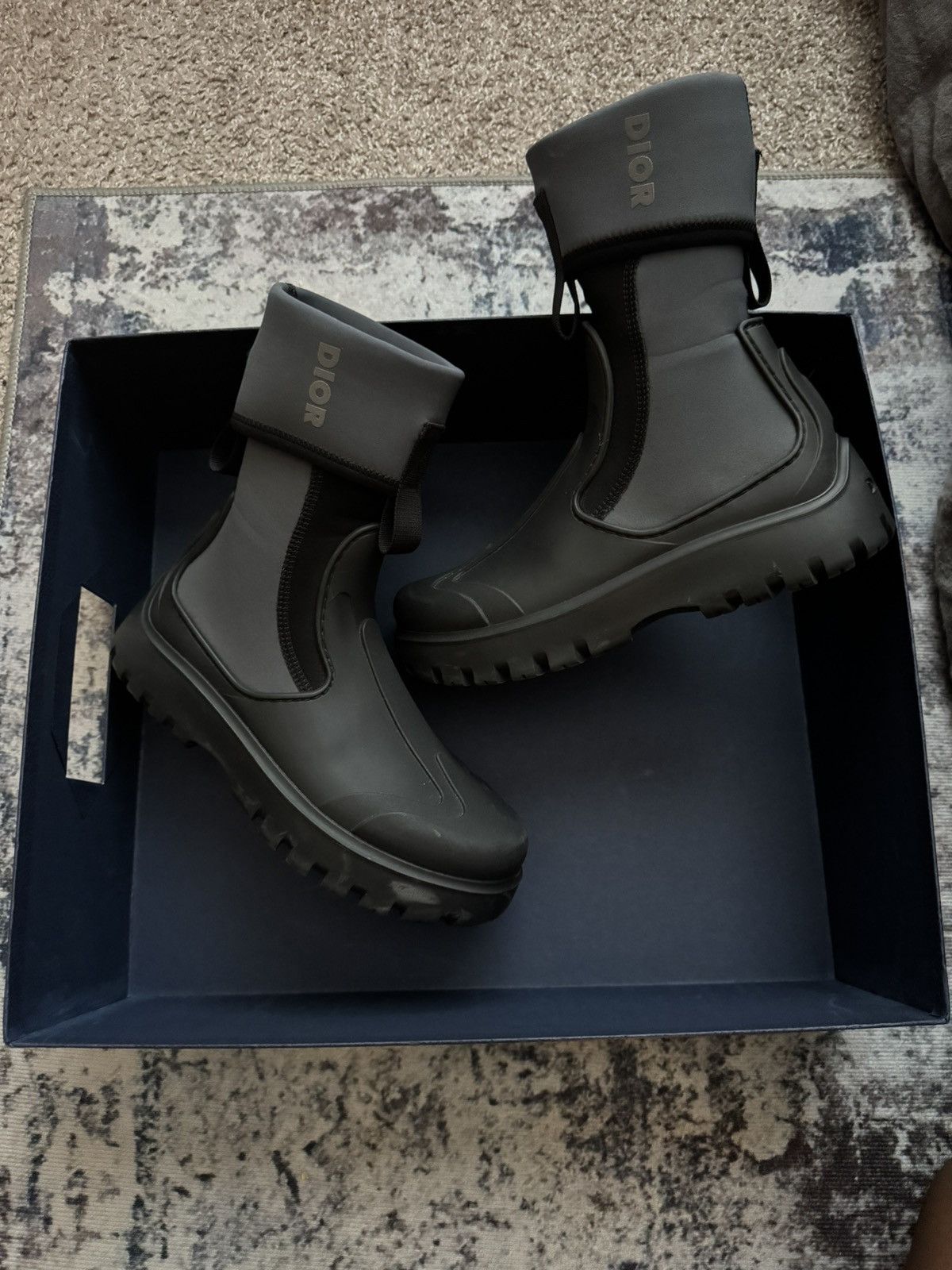 Dior Dior M-Garden Neoprene Boots Size US 7 / EU 40 - 2 Thumbnail