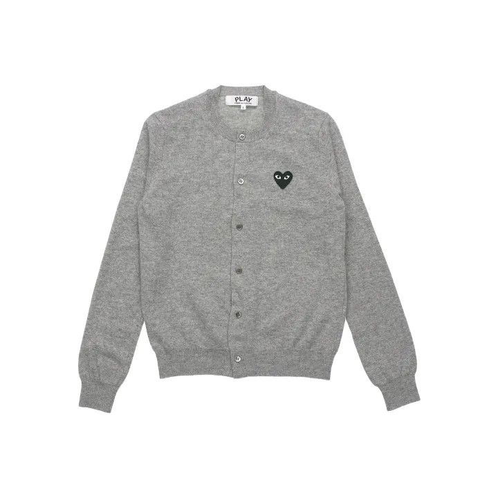 Comme des Garcons Comme des Garçons Play Gray Knit Cardigan 0079 Size M / US 6-8 / IT 42-44 - 1 Thumbnail