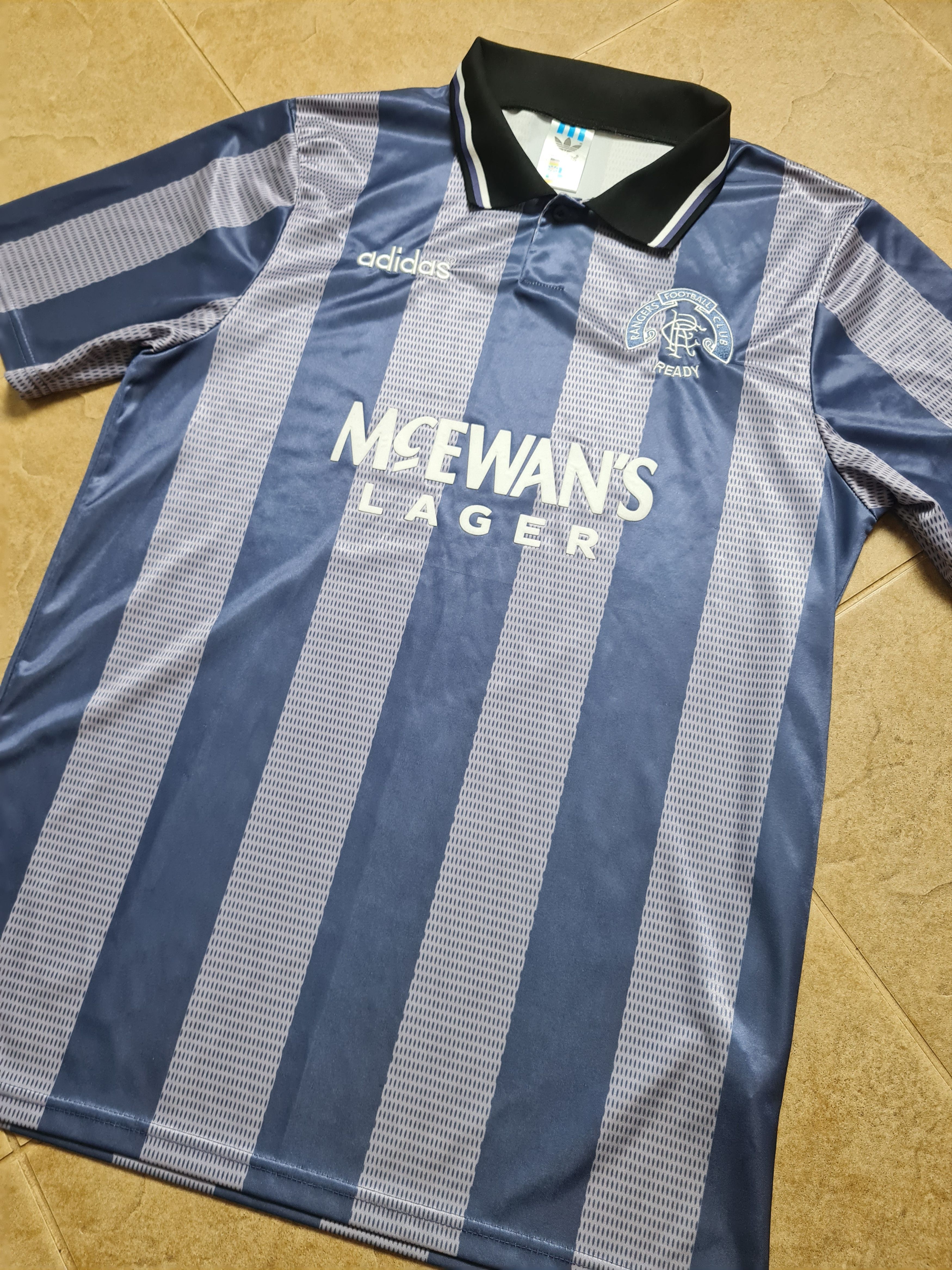 Adidas GLASGOW RANGERS 1994/1995 THIRD SHIRT SOCCER JERSEY ADIDAS L Size US L / EU 52-54 / 3 - 7 Thumbnail