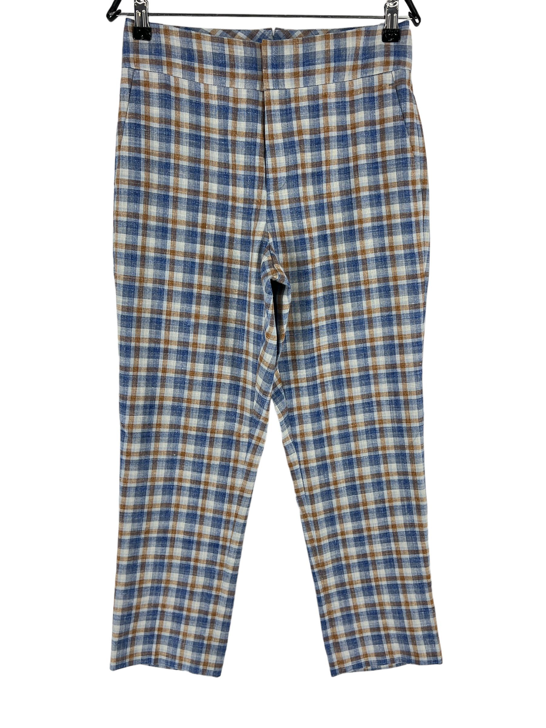 Other Lane Wool Silk Linen Trousers EU:36S; UK:10S; US:6 - W28 L26 Size 28" / US 6 / IT 42 - 1 Thumbnail