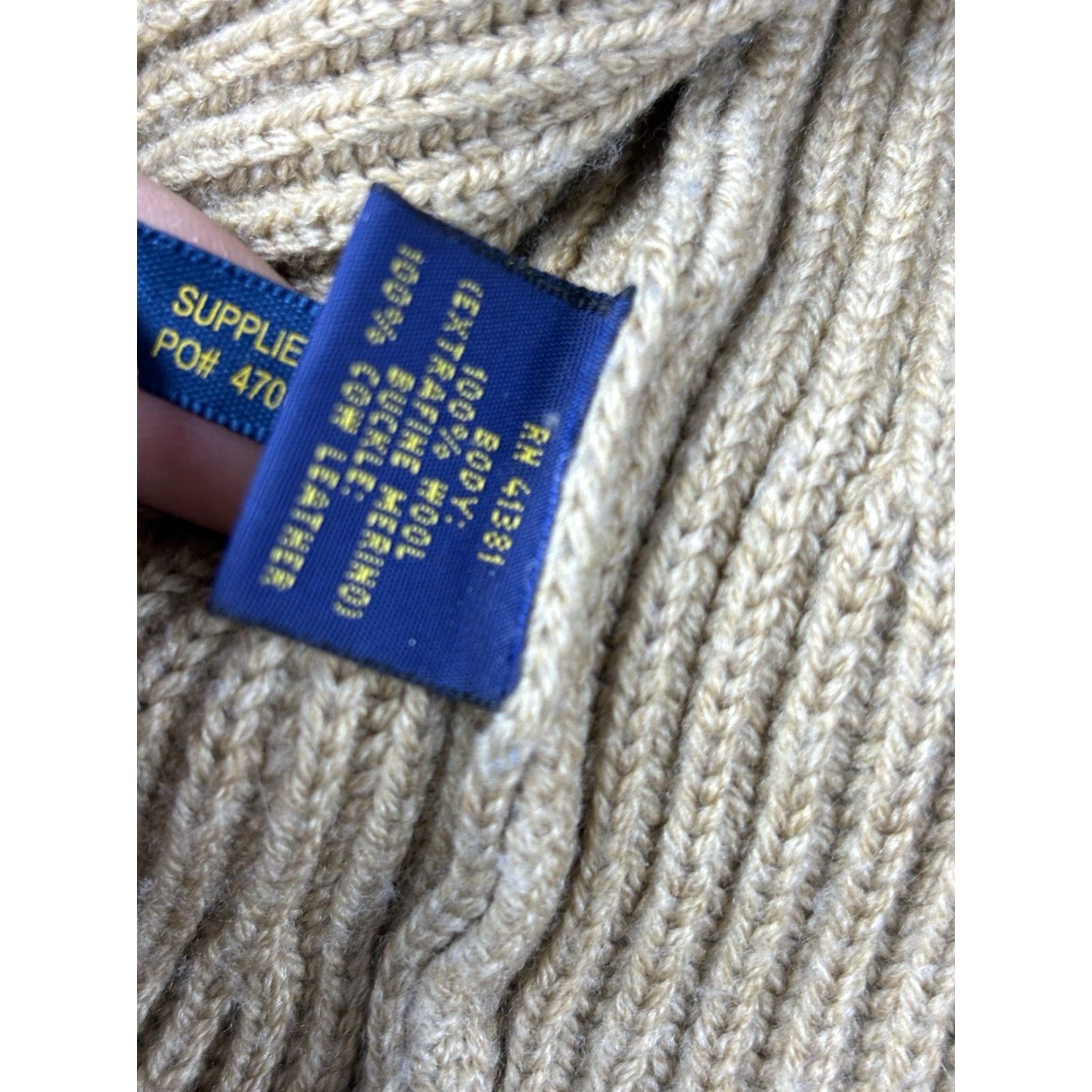 Polo Ralph Lauren Polo Ralph Lauren Sweater Womens Small Brown Wool Buckle Strap Neck Cardigan Size S / US 4 / IT 40 - 6 Thumbnail