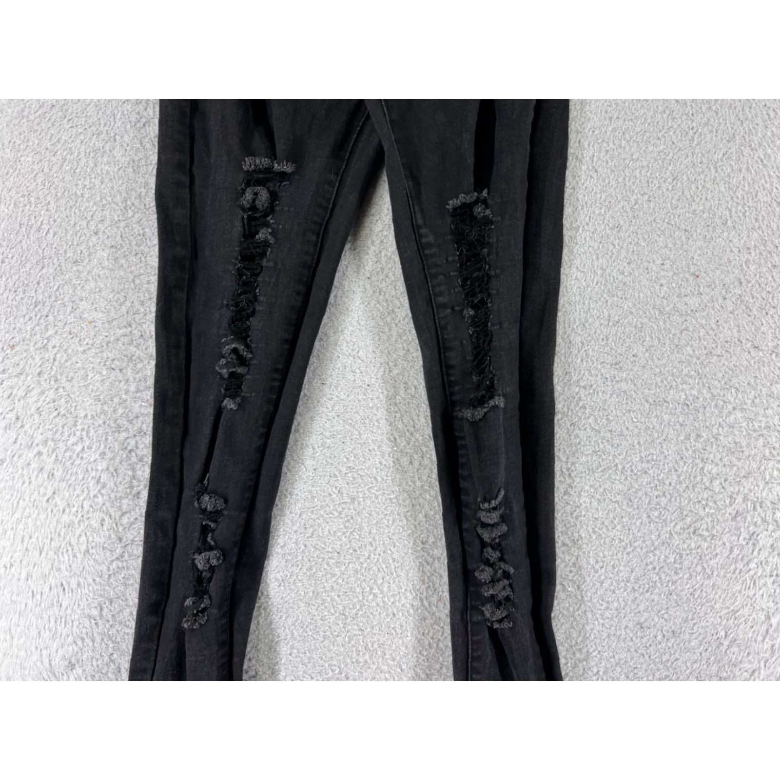 Citizens Of Humanity JC & JQ Jeans Womens Medium Black Denim Distressed Flare Mid Rise 20x31 Citizens of Humanity 5-Pocket Jeans Boys? Size 32" / US 10 / IT 46 - 5 Thumbnail