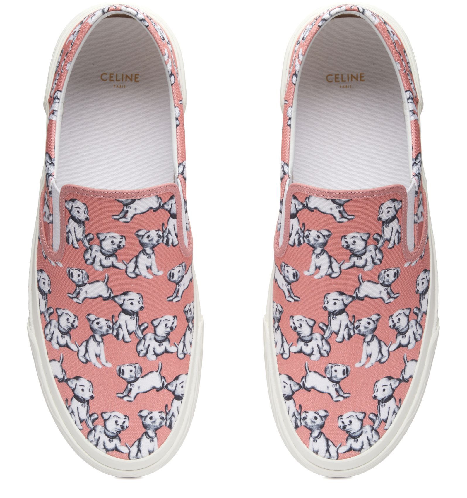 Celine o1bcso1str0724 Flat Slip On 05 "Brain Printed in Pink/White Size US 12 / EU 45 - 4 Thumbnail