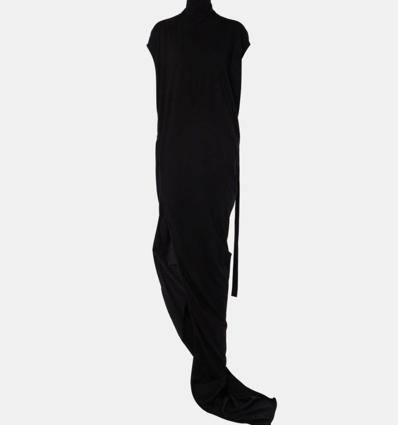 Rick Owens Drkshdw RICK OWENS PORTERVILLE RUNWAY EDFU T DRESS IN BLACK Size L / US 10 / IT 46 - 7 Thumbnail