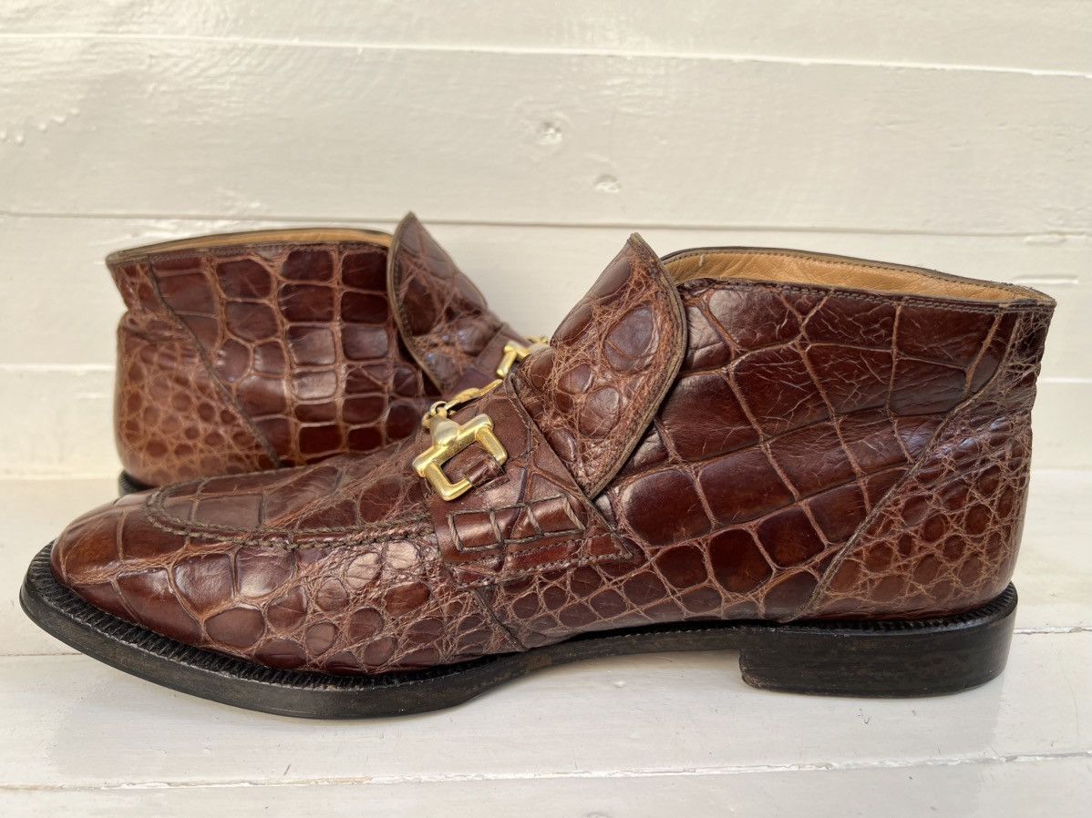 Mauri MAURI M Collection Horsebit Red Genuine Alligator Men’s Boot Size US 10 / EU 43 - 7 Thumbnail
