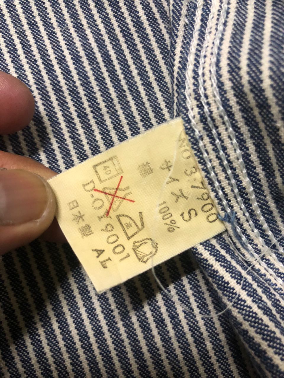 Japanese Brand Vintage Primary Blue Hickory Chore Jacket Size US S / EU 44-46 / 1 - 11 Thumbnail
