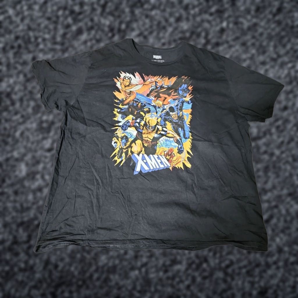 Vintage VINTAGE Marvel X-Men T-Shirt Men 3XL Short Sleeve Crew Neck Black Comics Wolverine Cyclops Size US XXL / EU 58 / 5 - 1 Thumbnail