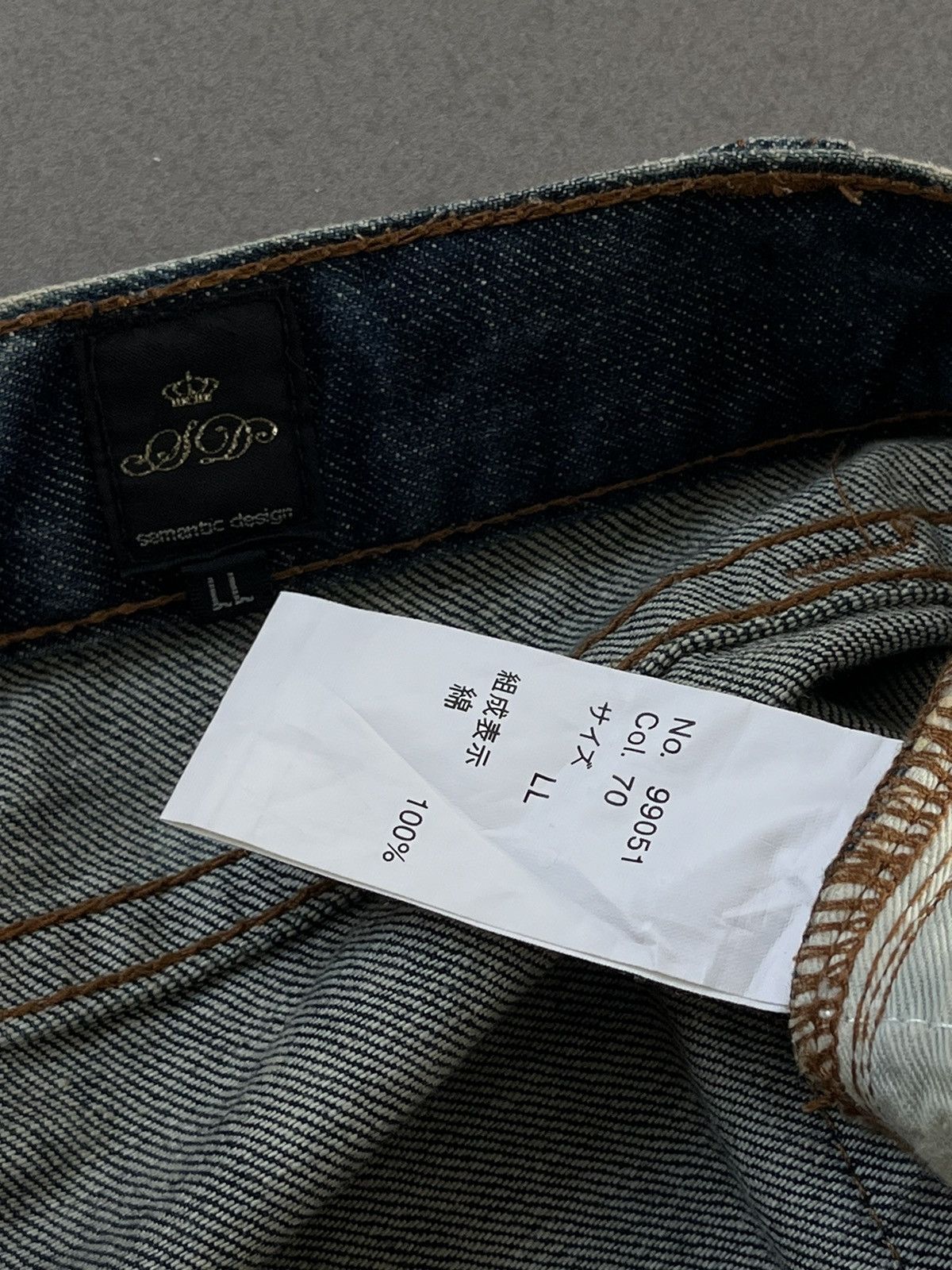 If Six Was Nine SEMANTIC DESIGN JAPANESE DENIM FADED WASHED JEANS Size US 32 / EU 48 - 12 Thumbnail