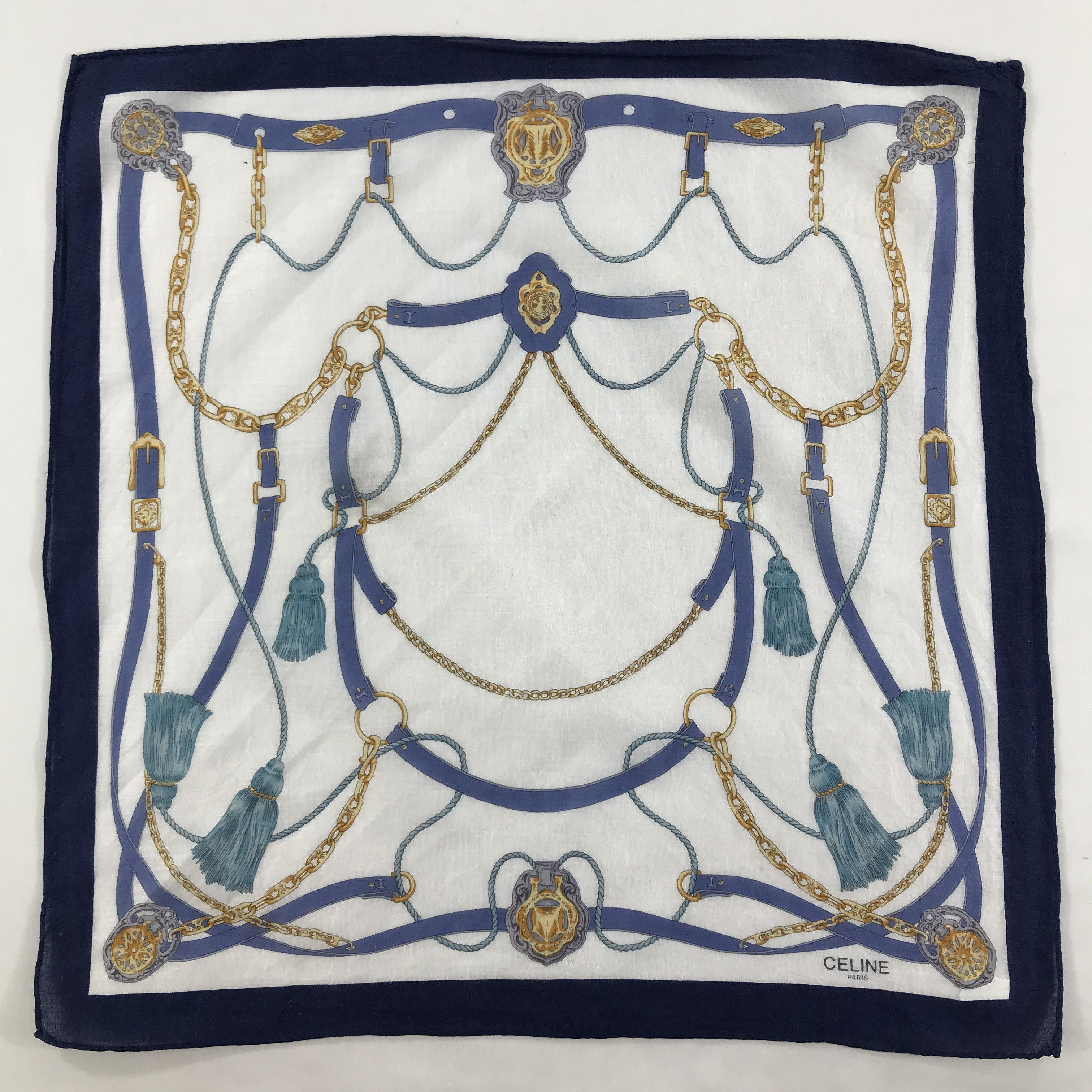 Celine × Vintage Celine Bandana / Handkerchief / Neckerchief - S1577 Size ONE SIZE - 1 Thumbnail