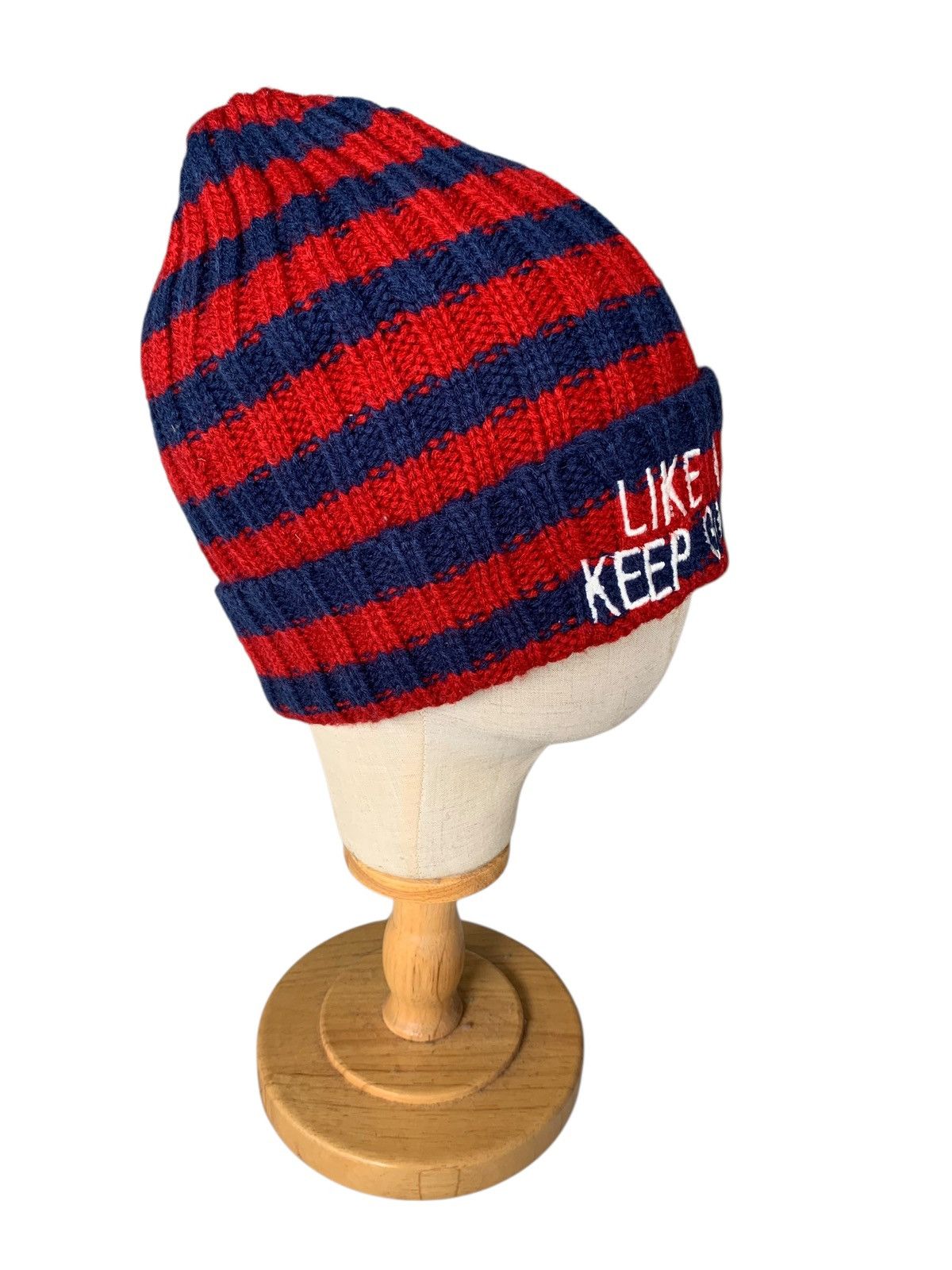 Kapital Stripe Crochet knit Back Number Streetweaer Beanie Hats Size ONE SIZE - 5 Thumbnail