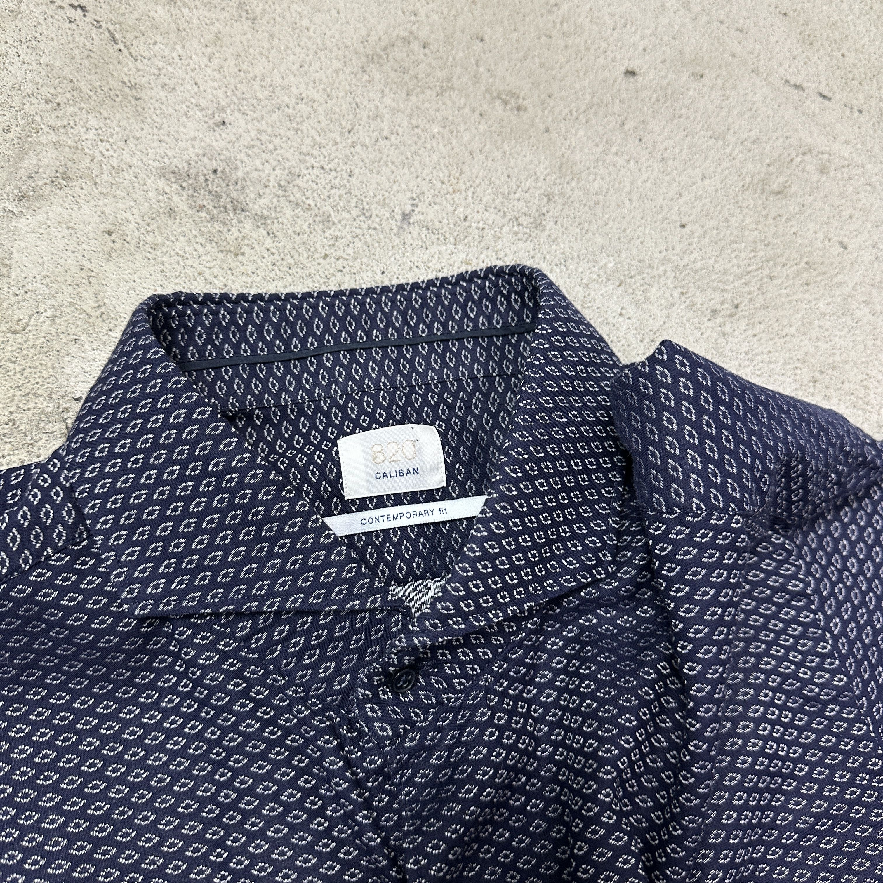 Vintage Vintage 820 Caliban Contemporary Fit Button Down Shirt 00s Size US L / EU 52-54 / 3 - 3 Thumbnail