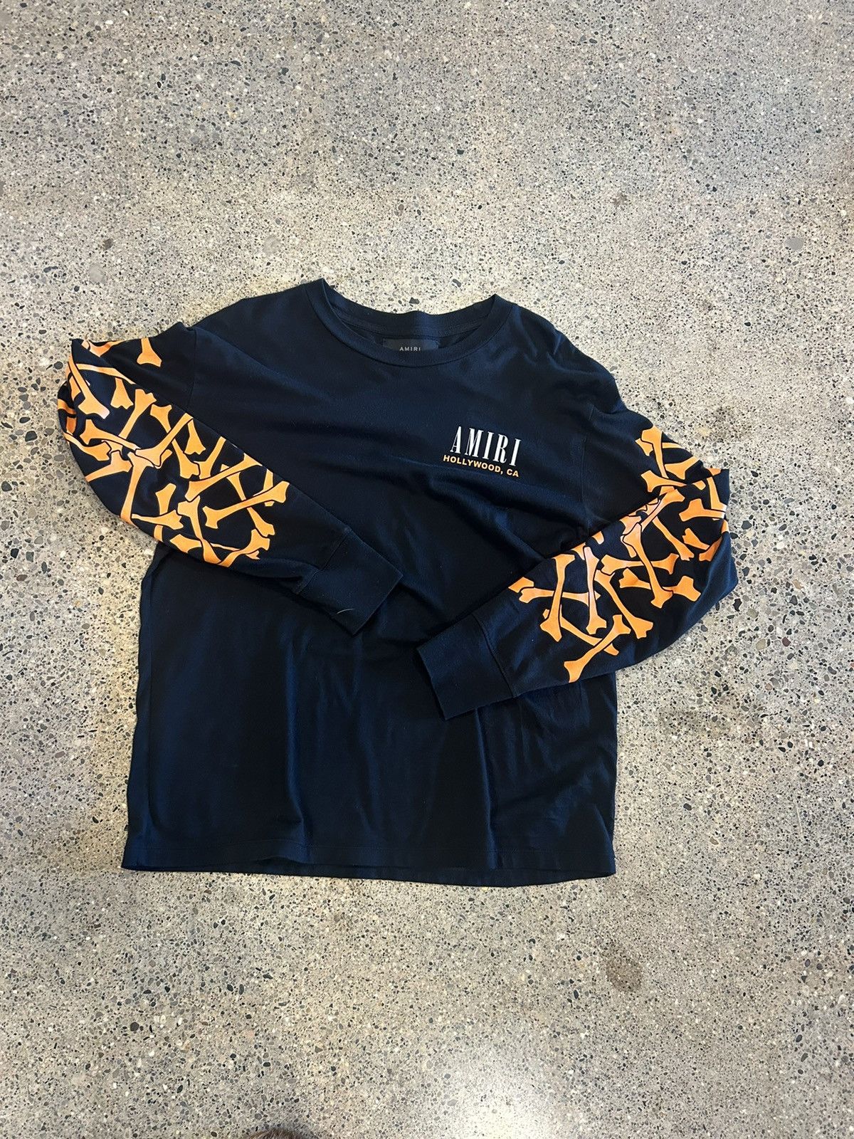 Black amiri bone shirt