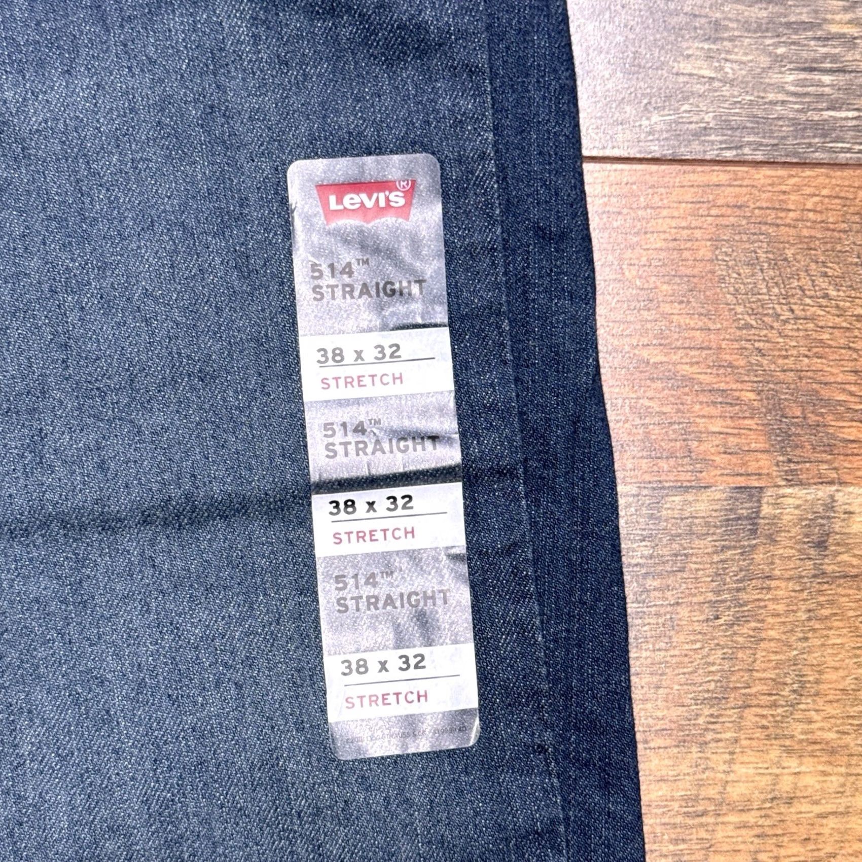 Levi's Levi's 514 Jeans Mens 38x32 Mid Rise Regular Fit Stretch Denim Blue 5-Pocket Classic Square Zip Belt Loops Cotton Elastane Modern Casual Regular Mens Size US 38 / EU 54 - 6 Thumbnail