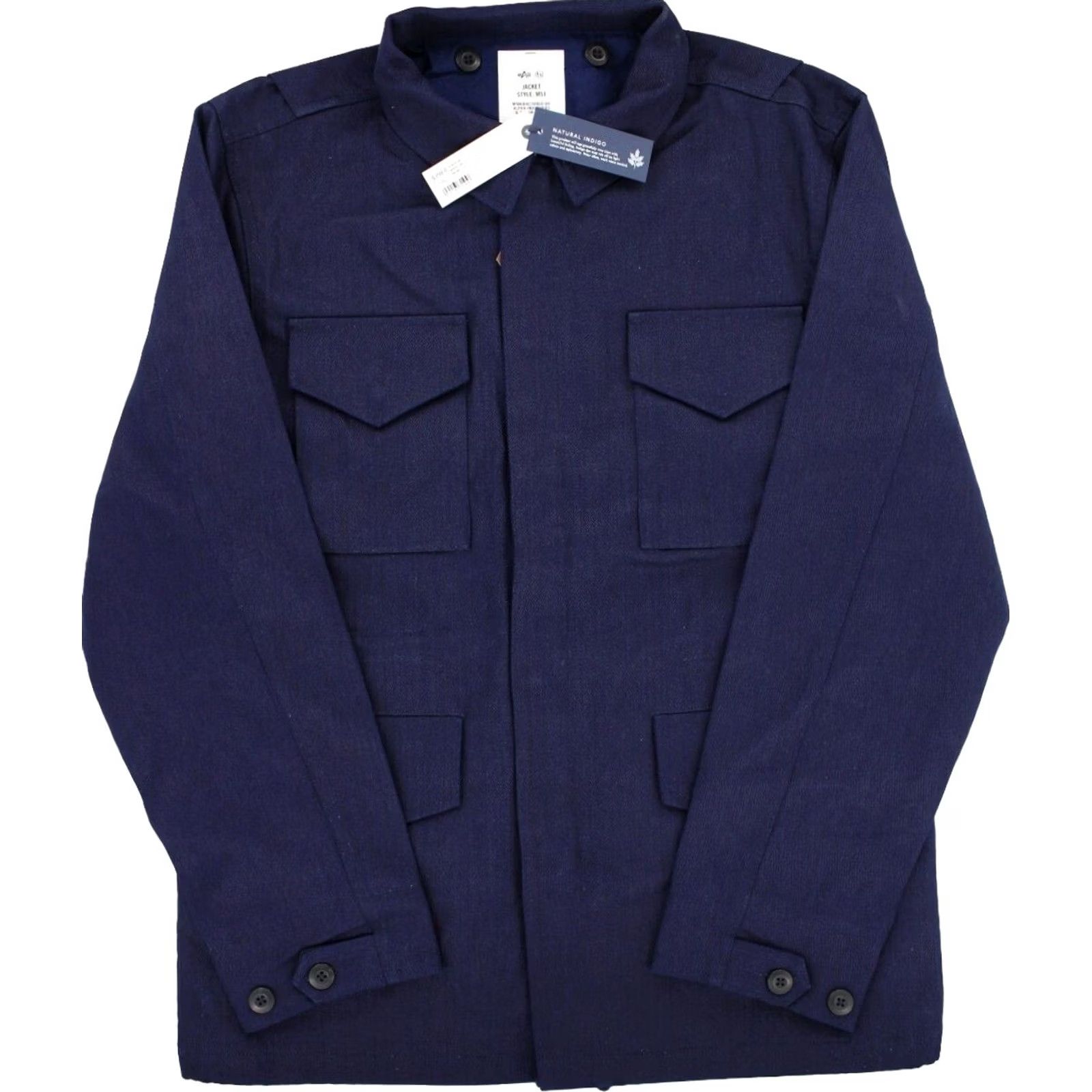 Taylor Stitch Taylor Stitch x Alpha Industries M-51 Military Field Jacket Indigo Cotton L Mens Jacket Left Black? Size US L / EU 52-54 / 3 - 2 Thumbnail