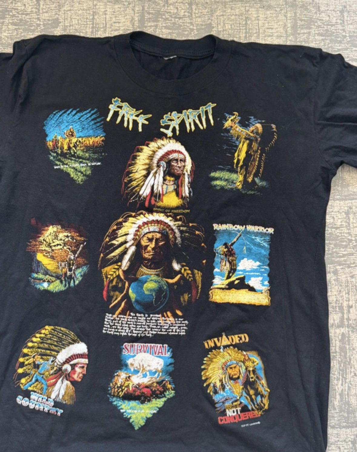 Vintage T shirt Free Spirit Size US M / EU 48-50 / 2 - 2 Thumbnail