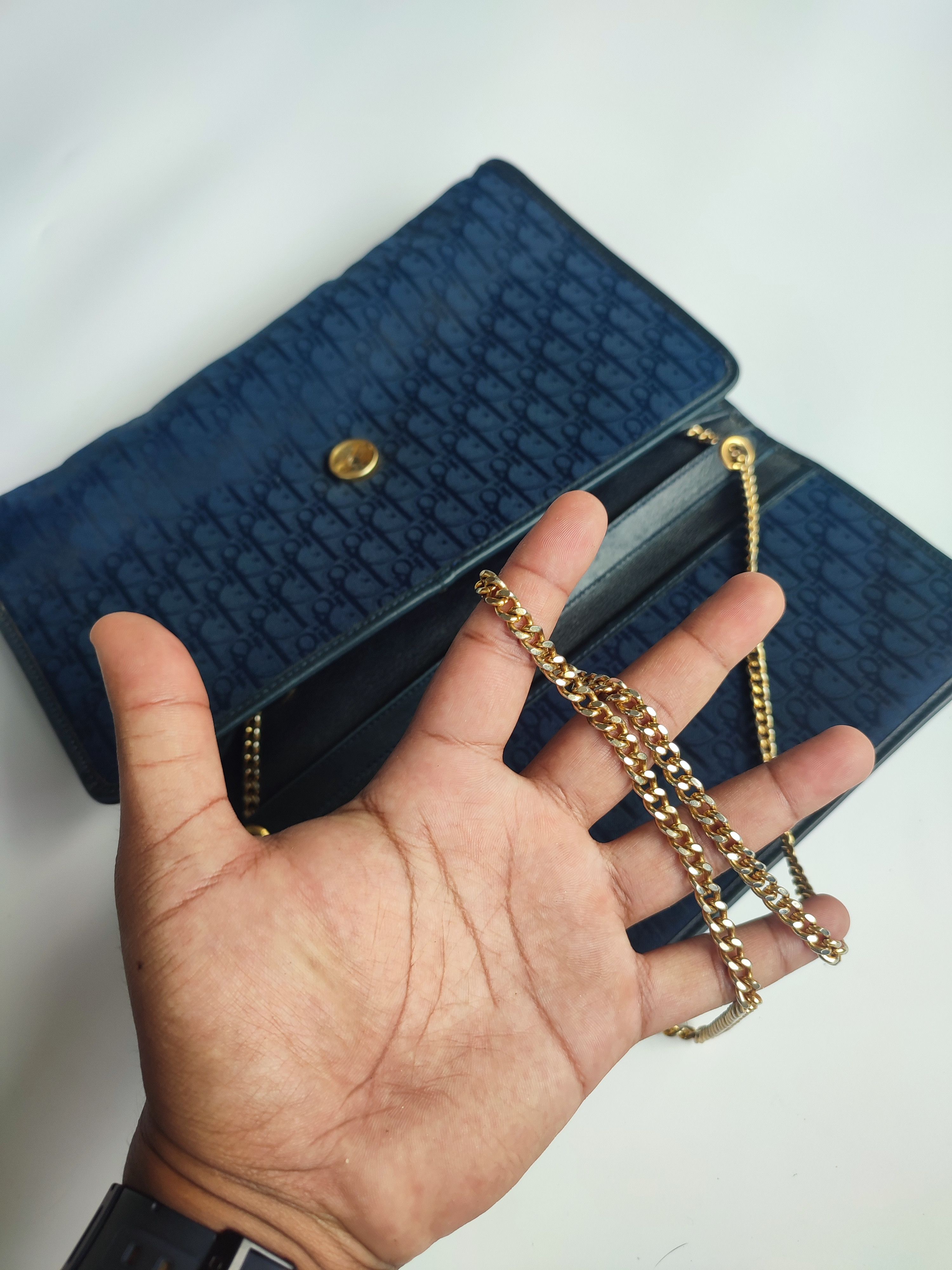 Christian Dior Monsieur CHRISTIAN DIOR TROTTER LOGO JACQUARD CHAIN BAG Size ONE SIZE - 11 Thumbnail
