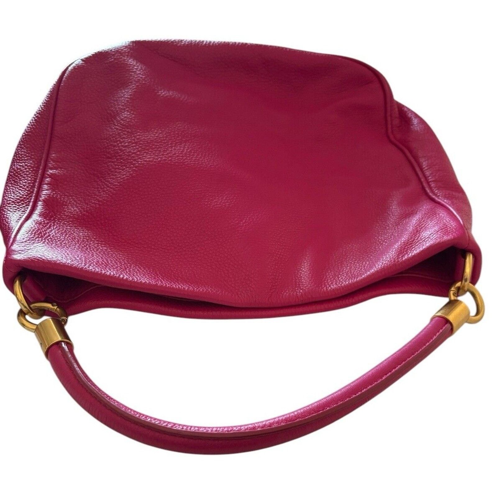 Marc Jacobs Marc Jacobs Classic Hillier Leather Hobo Bag Pink Dust bag Size ONE SIZE - 5 Thumbnail