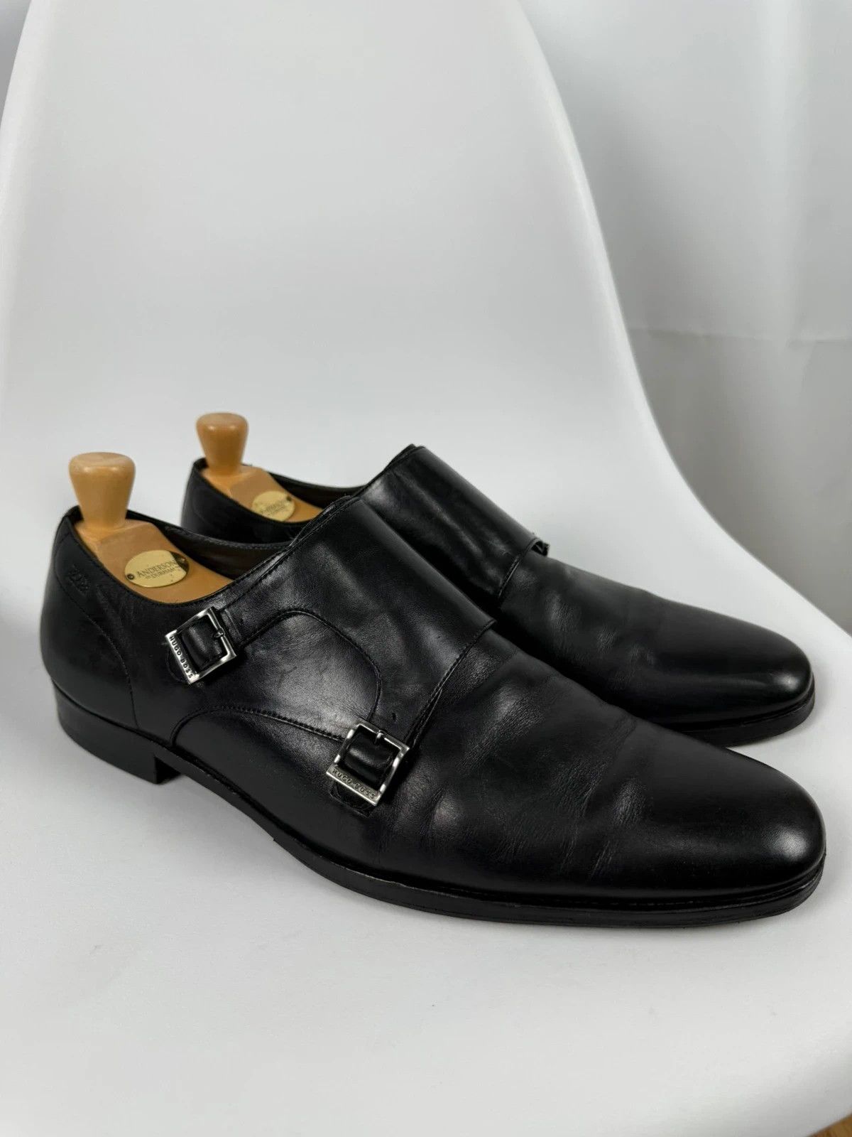 Hugo Boss Hugo Boss Genuine Leather Monks Shoes size US13 Size US 13 / EU 46 - 1 Thumbnail