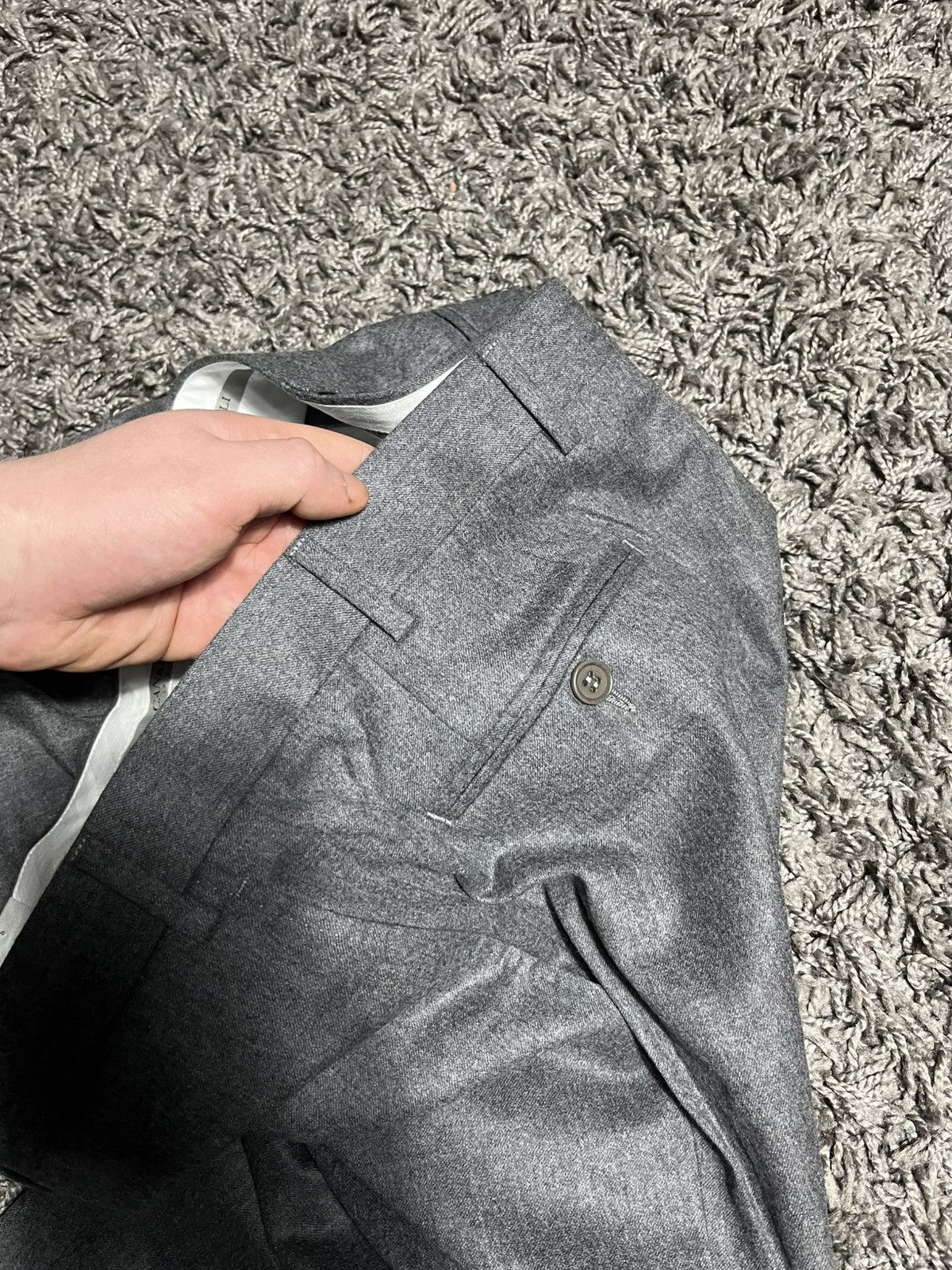 Canali CANALI WOOL TROUSERS 100% LANA WOOL STRETCH SIZE 34 EU / 50R Size 50R - 9 Thumbnail