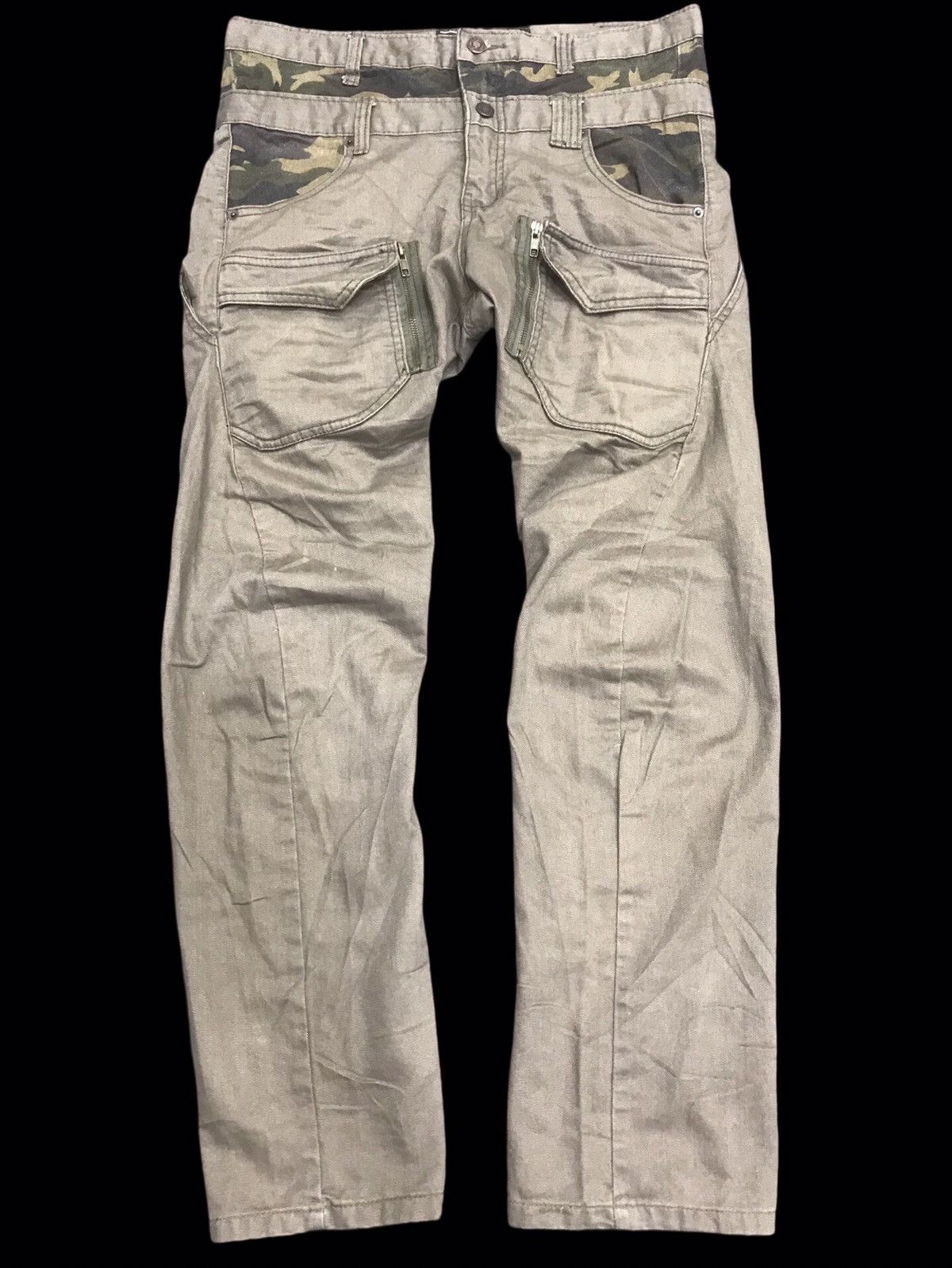 Japanese Brand 💥DOUBLE WAIST💥BreathMINT Twistd Leg Multipockets Pant F428 Size US 34 / EU 50 - 1 Thumbnail
