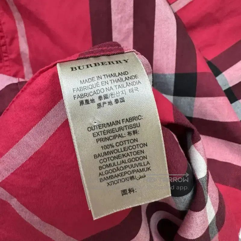 Burberry Burberry Red Cotton Men’s Shirt. Size US M / EU 48-50 / 2 - 5 Thumbnail