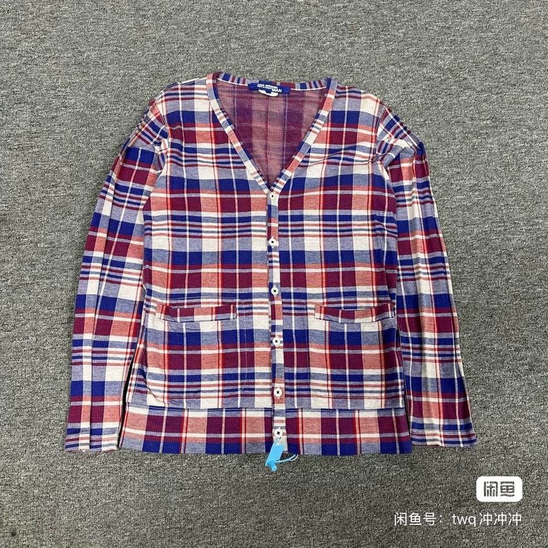 Junya Watanabe Junya Watanabe X CDG Plaid V-Neck Shirt Size S / US 4 / IT 40 - 1 Thumbnail