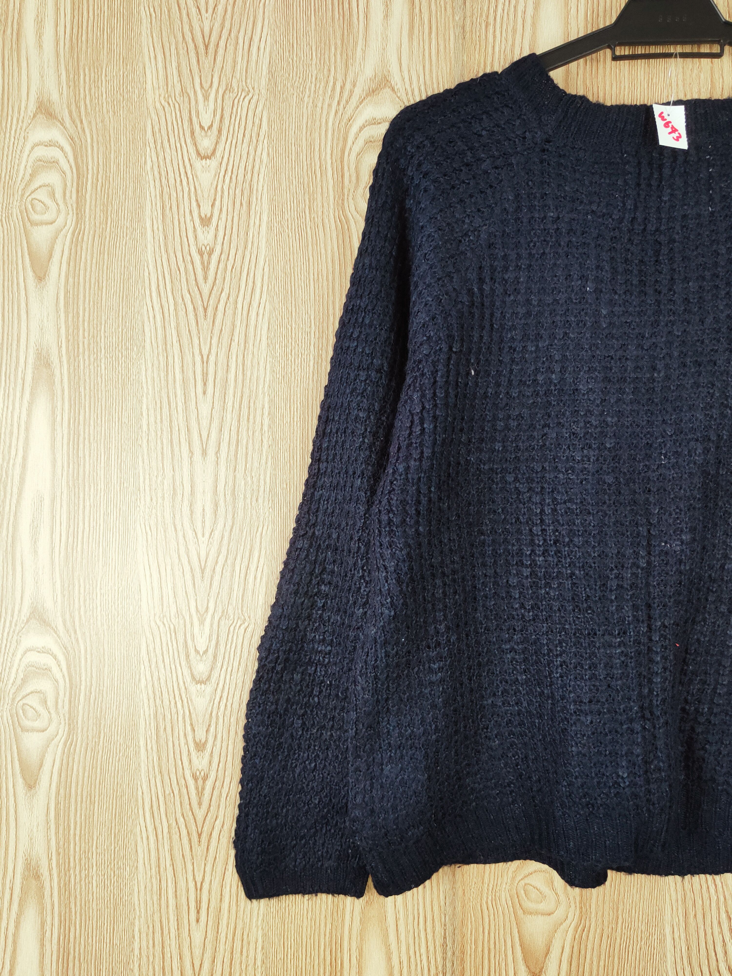 Japanese Brand × Vintage Heart Market Navy Knitwear Sweatshirts #W673 Size L / US 10 / IT 46 - 9 Thumbnail