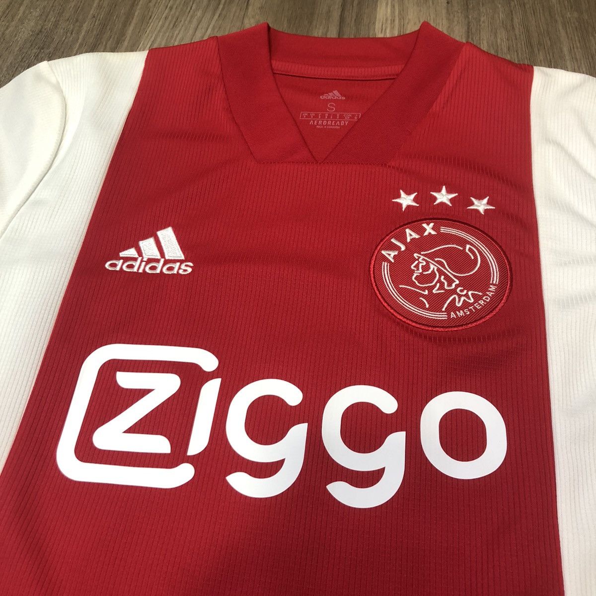 Adidas Ajax 20/21 C/L home shirt #8 Gravenberch Size US S / EU 44-46 / 1 - 3 Thumbnail