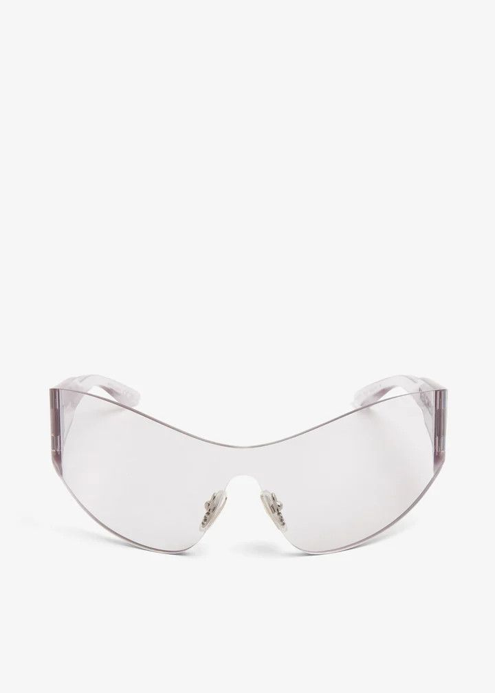 Balenciaga o1in1g1025 Size: OS / Mono Cat 2.0 Sunglasses in White Size ONE SIZE - 1 Thumbnail