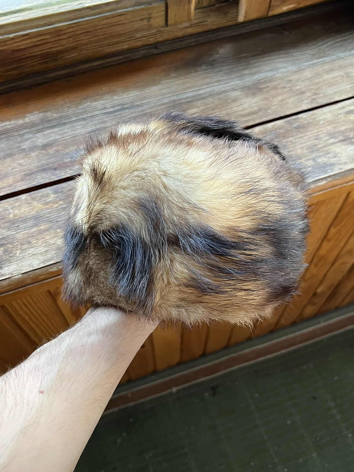 Vintage Leather Ushanka Trapper Hat Furry Mohair Fuzzy Fur Hat Y2K Size ONE SIZE - 4 Thumbnail