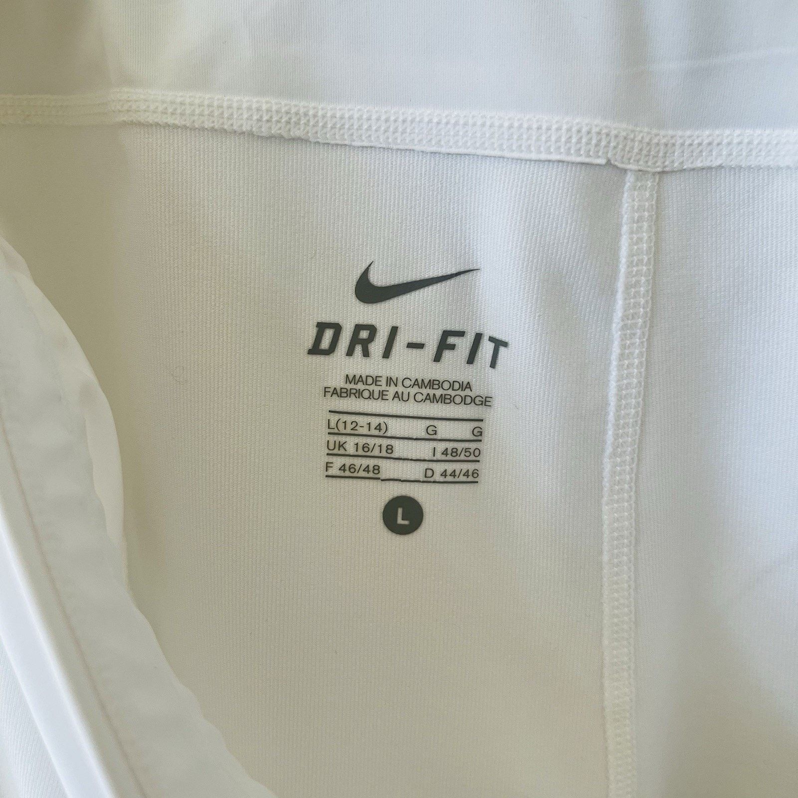 Nike NIKE Dri-Fit Tennis Skort white sz Large Size 32" / US 10 / IT 46 - 4 Thumbnail