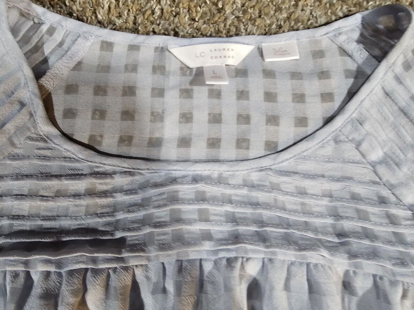 Designer LAUREN CONRAD large Geometric Squares Top Size L / US 10 / IT 46 - 2 Thumbnail
