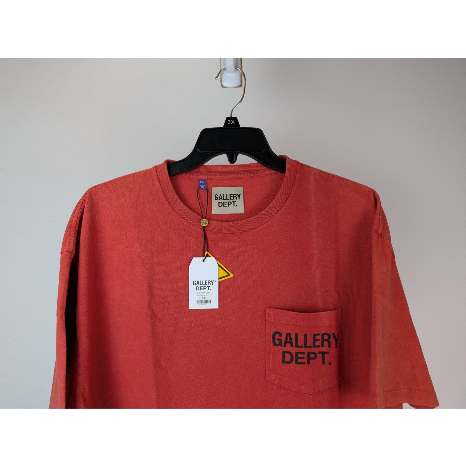 Gallery Dept. o1rshd1 Vintage Logo Painted Tee Shirt in Red Size US XXL / EU 58 / 5 - 3 Thumbnail